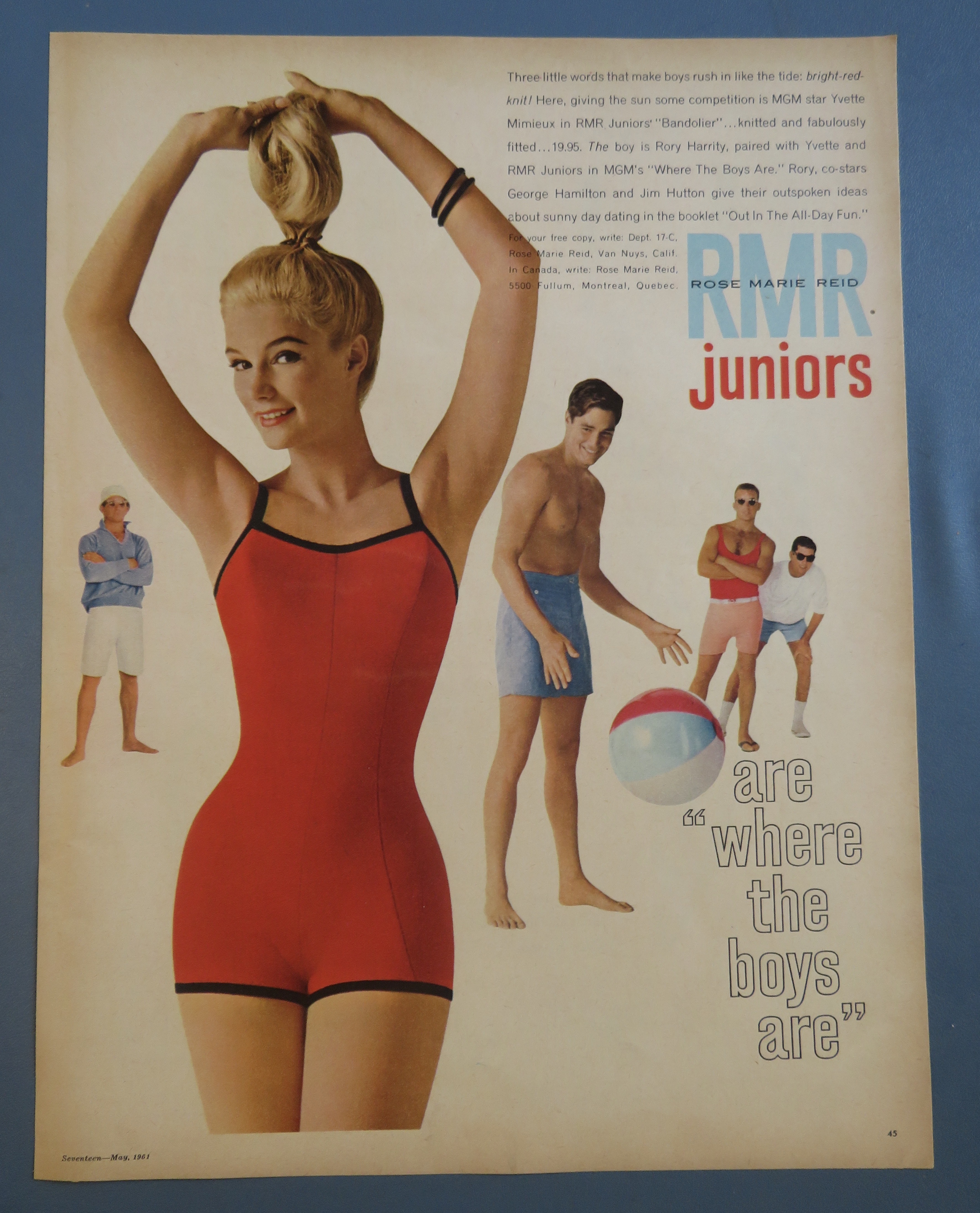 1961 Rose Marie Reid Juniors with Woman In Bathing Suit
