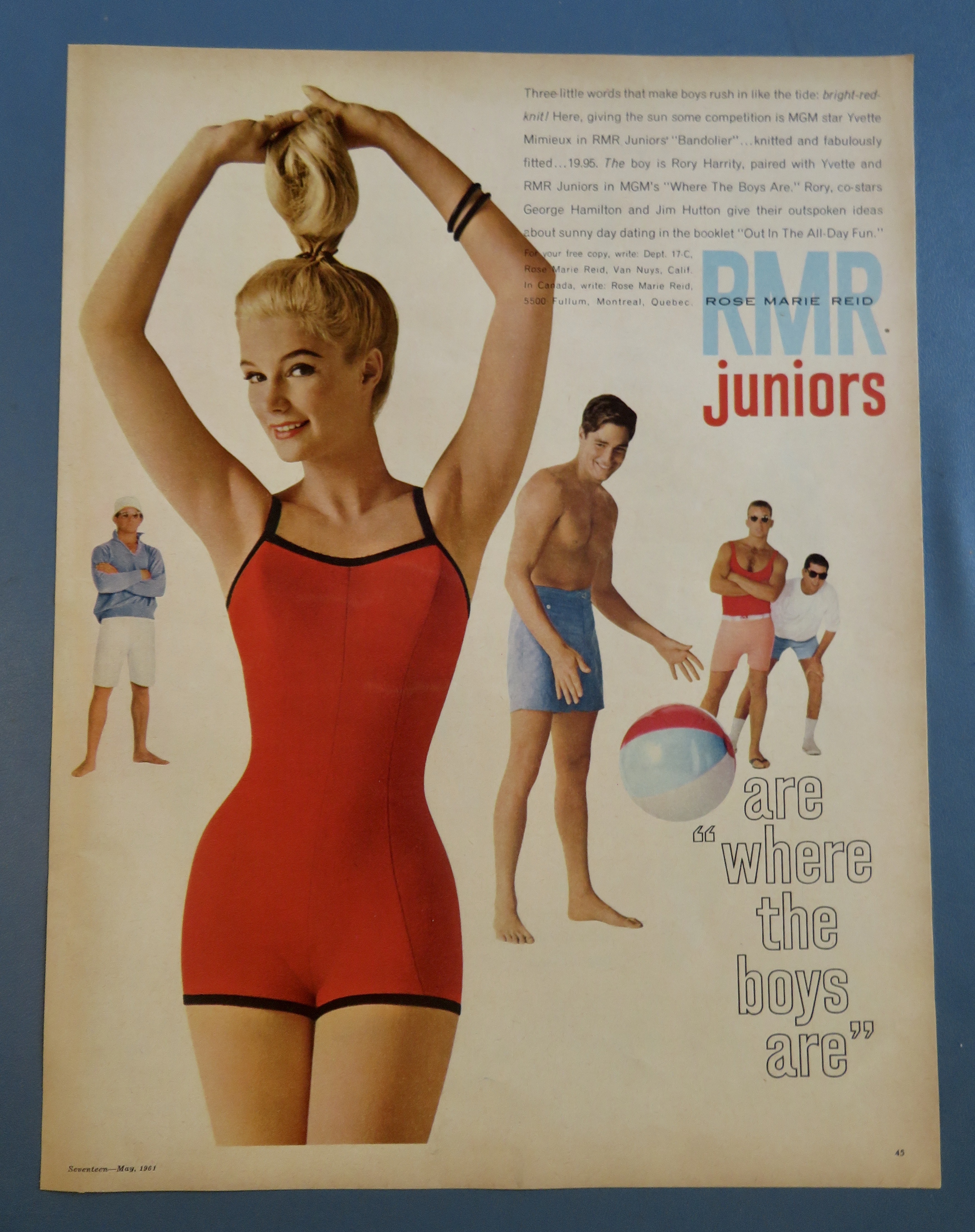 1961 Rose Marie Reid Juniors with Woman In Bathing Suit