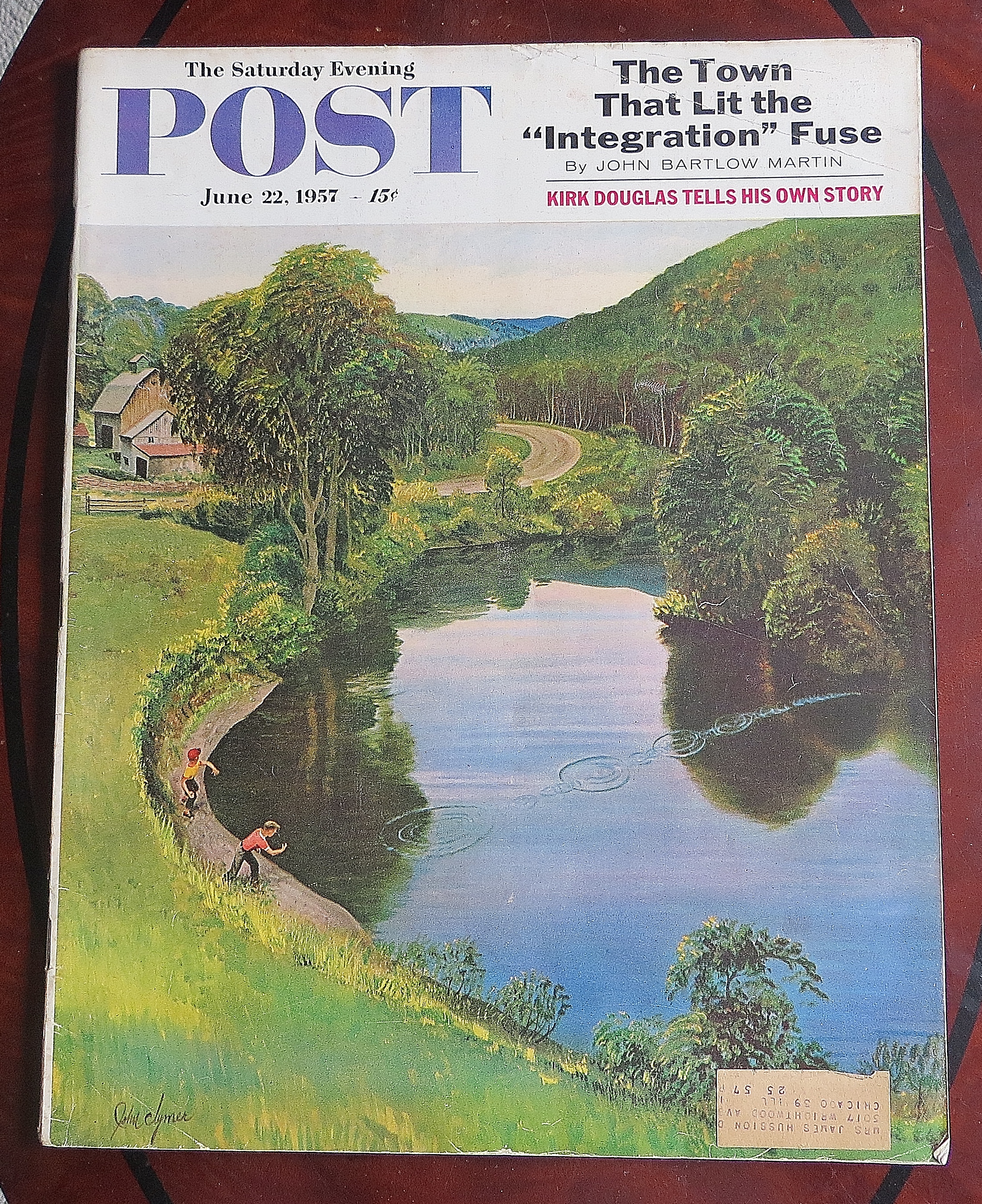 Saturday Evening Post June 22, 1957 Kirk Douglas
