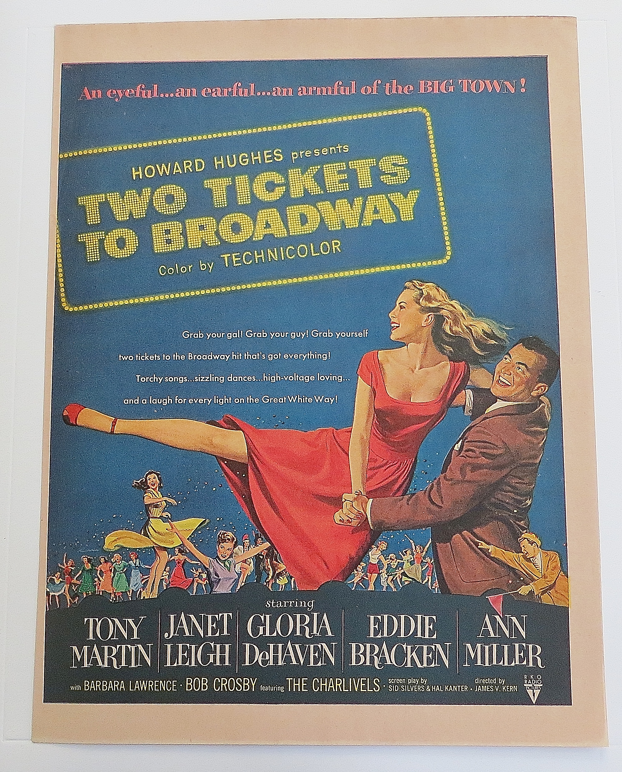 1951 Two Tickets To Broadway With Leigh & Martin