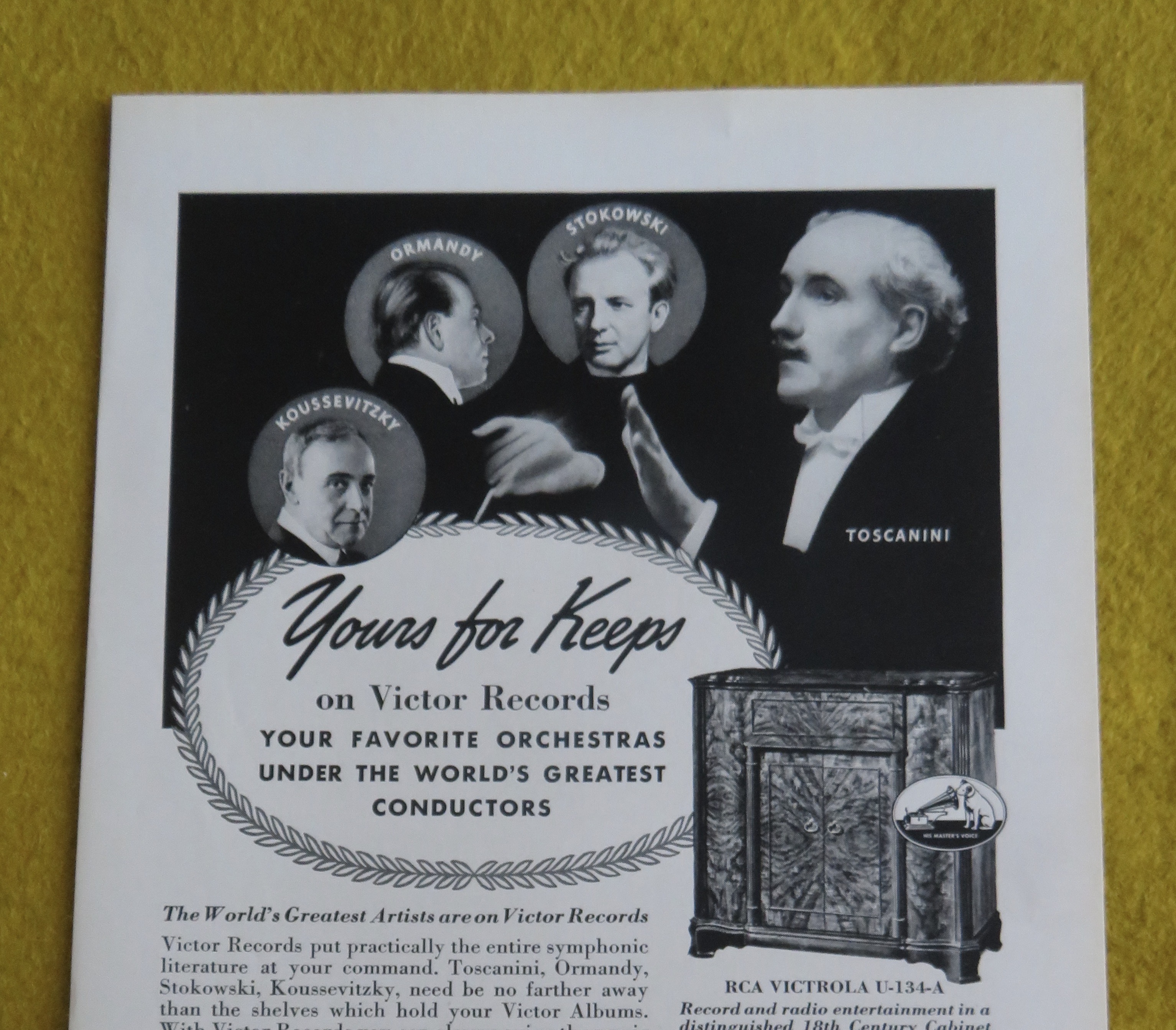 1938 RCA Victrola with Toscanini, Stokowski & More