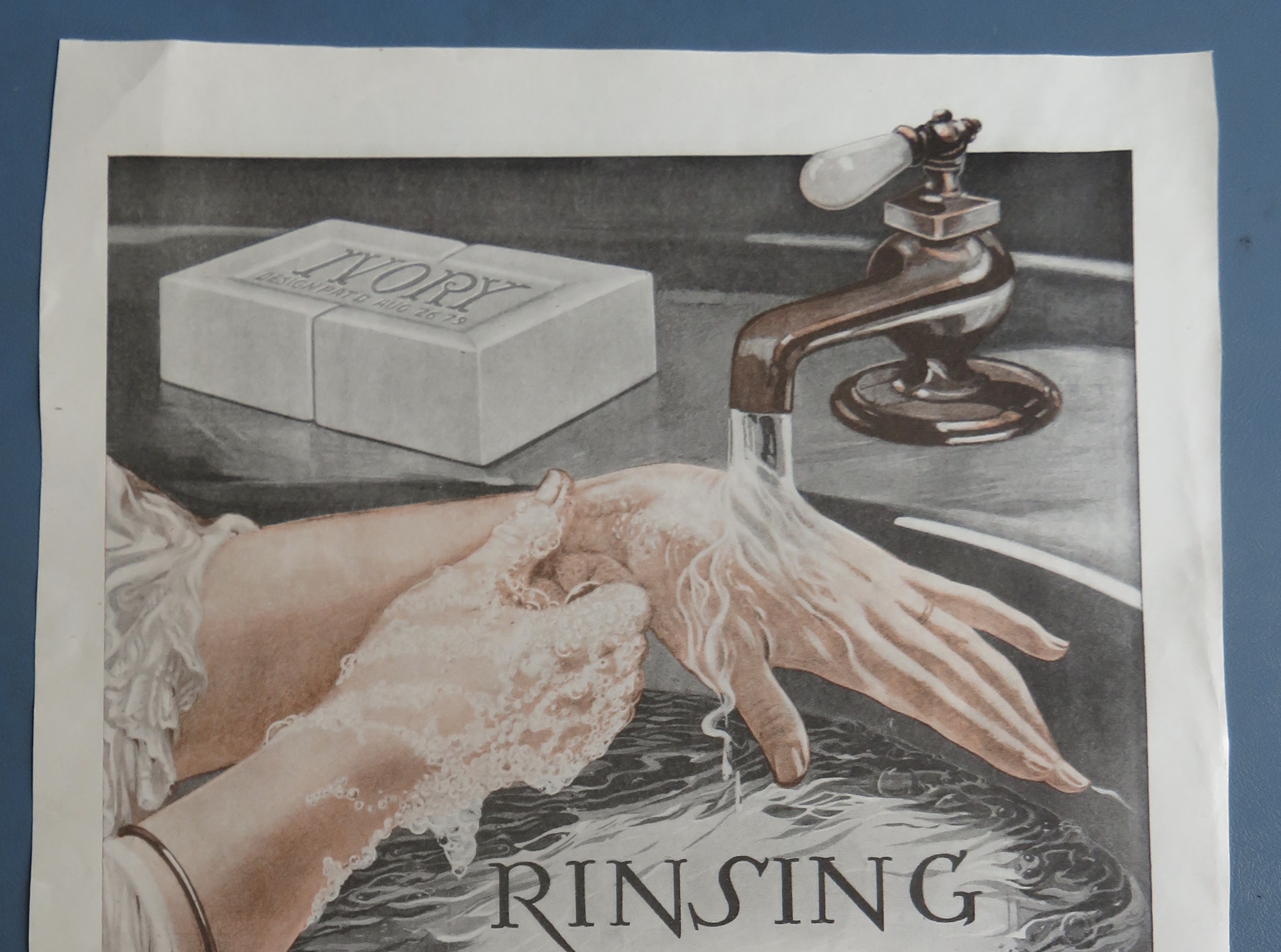 1920 Ivory Soap with Woman Washing Her Hands