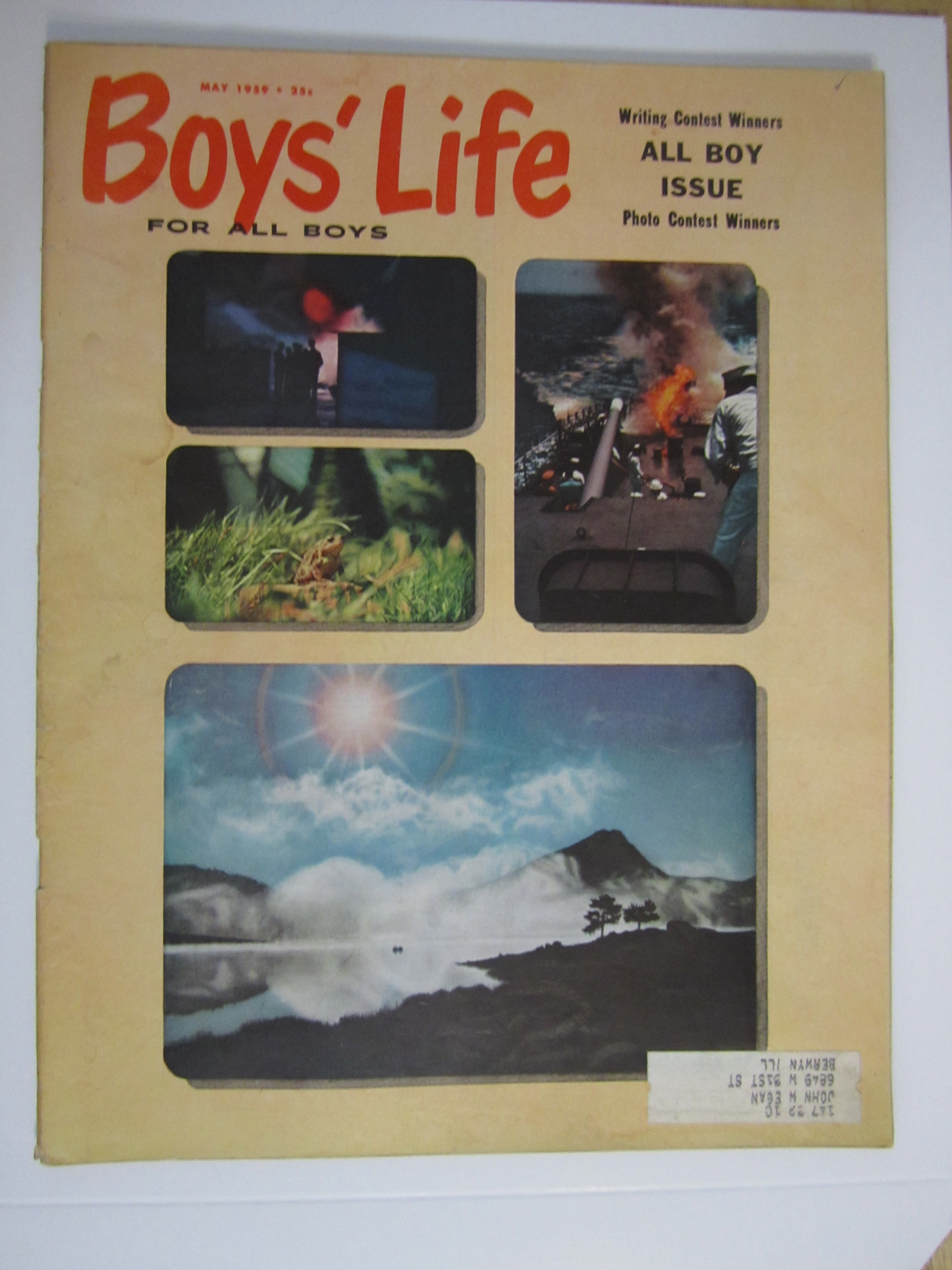 Boys' Life Magazine May 1959 Photo Contest Winners