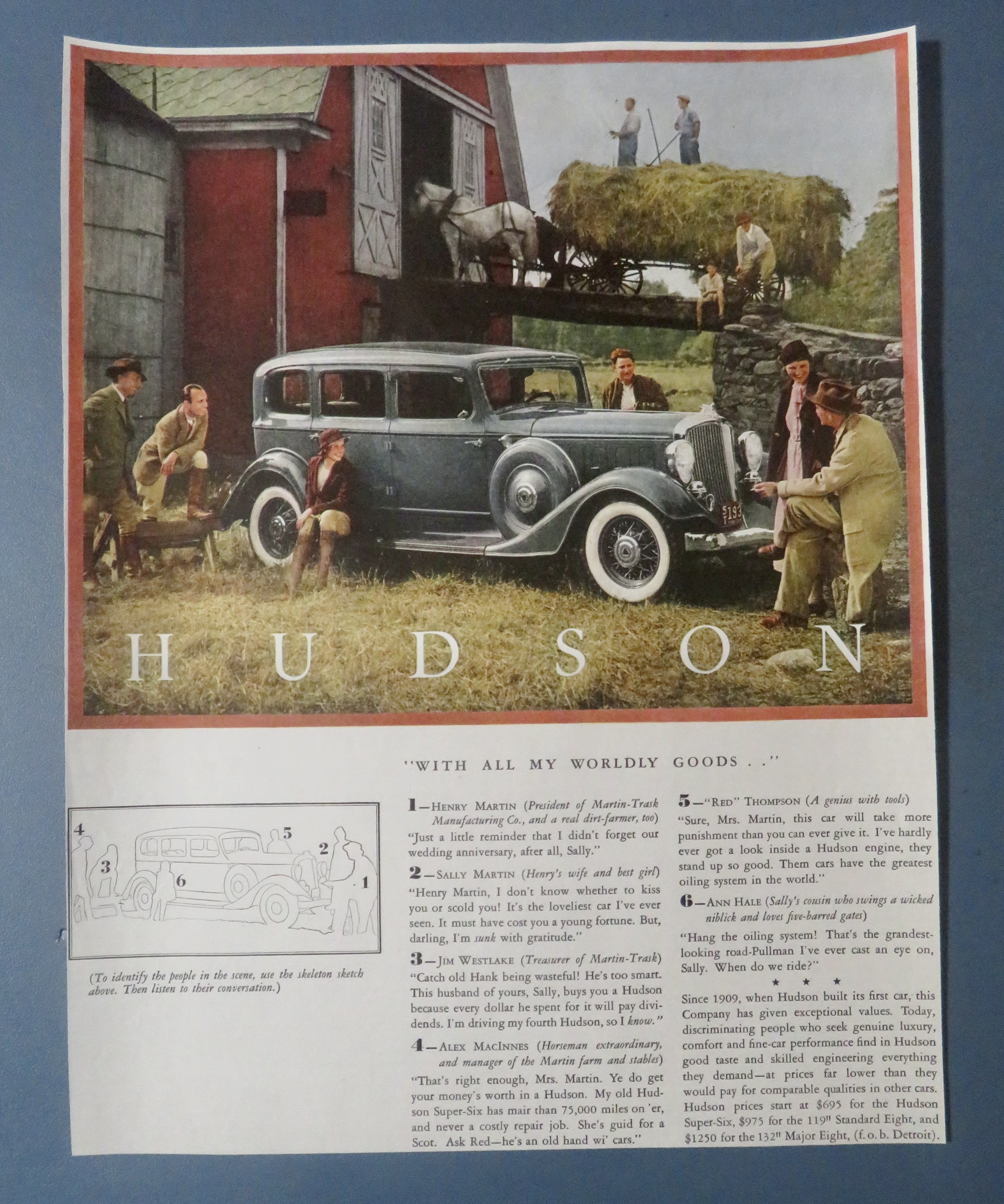 1933 Hudson with Henry & Sally Martin & More