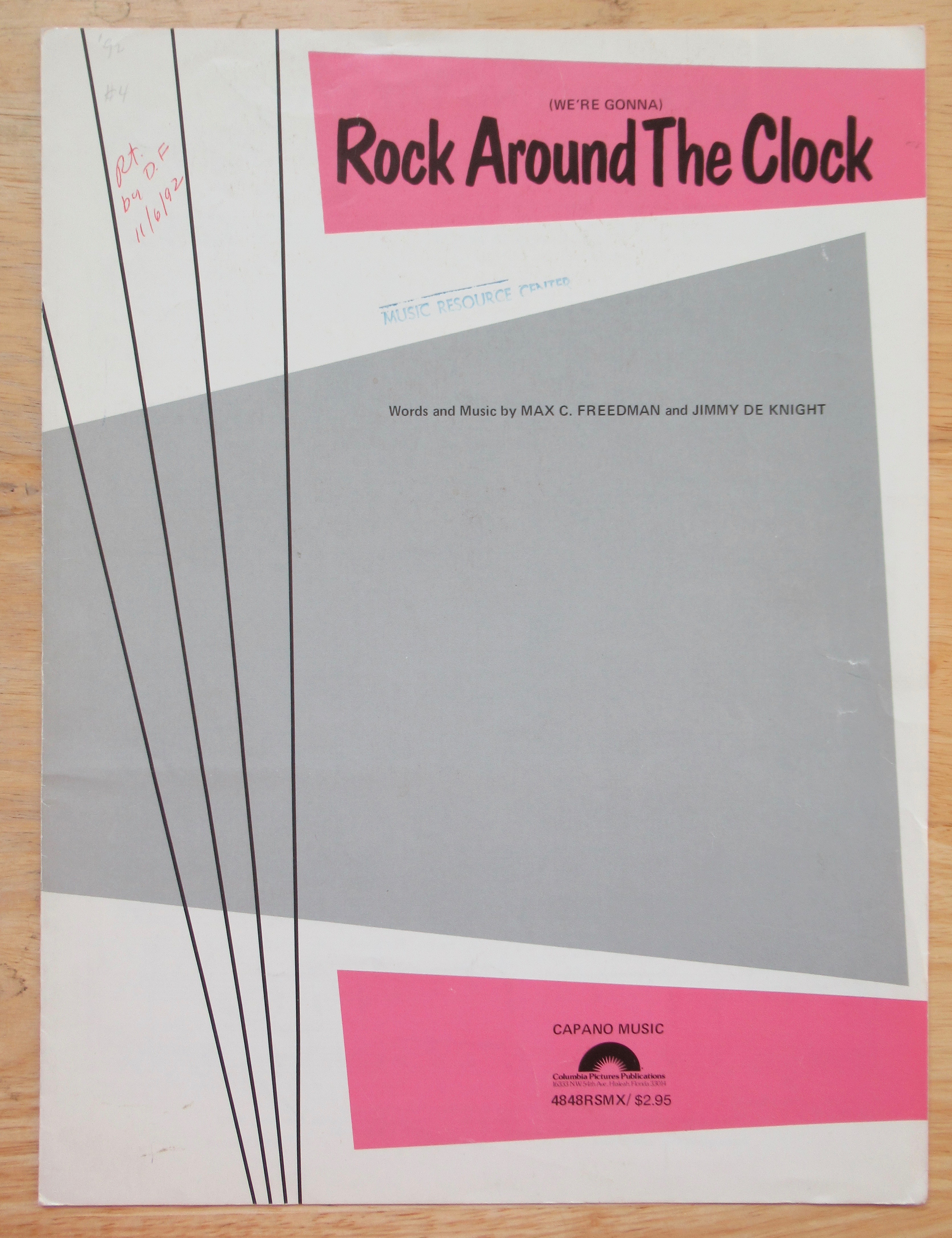 1953 Rock Around The Clock Sheet Music