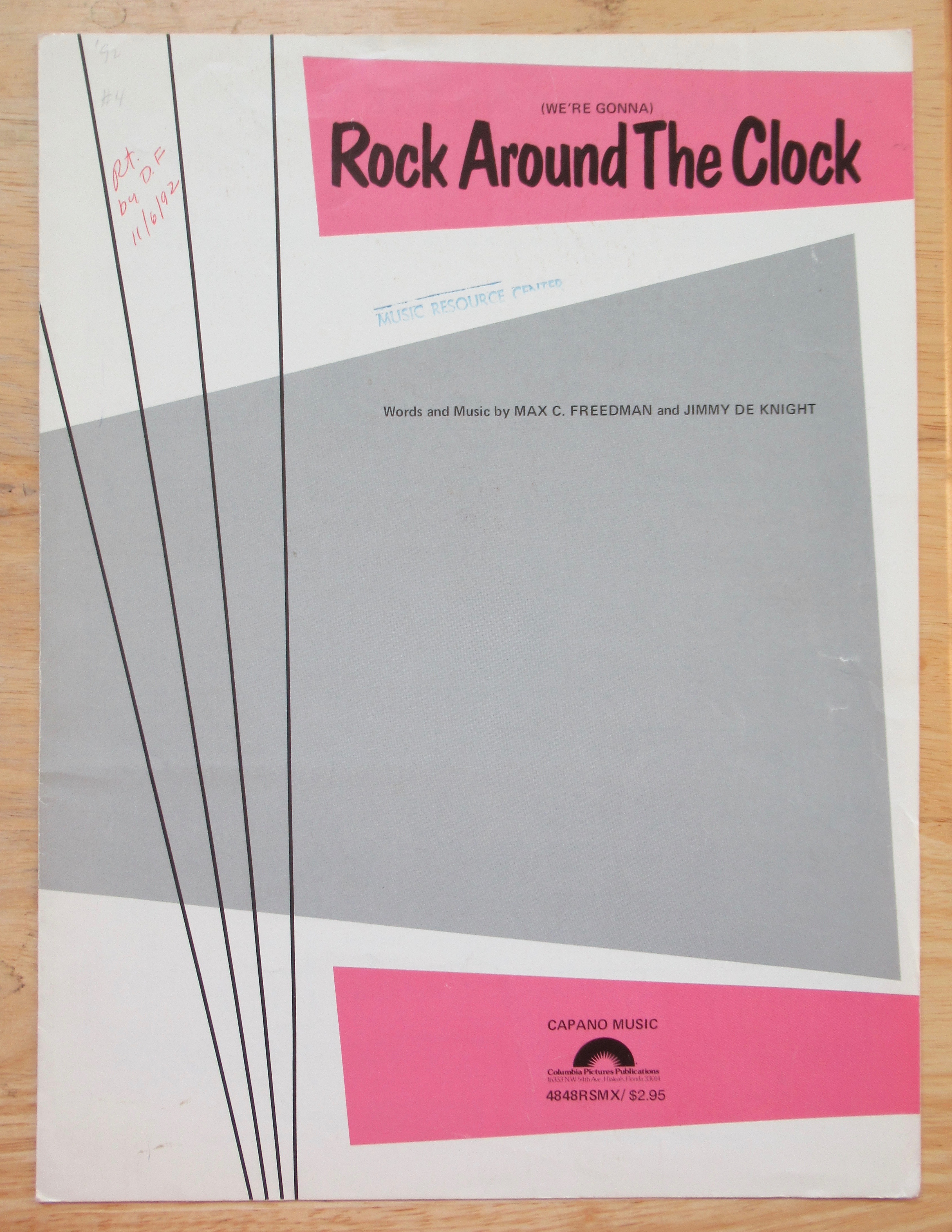 1953 Rock Around The Clock Sheet Music
