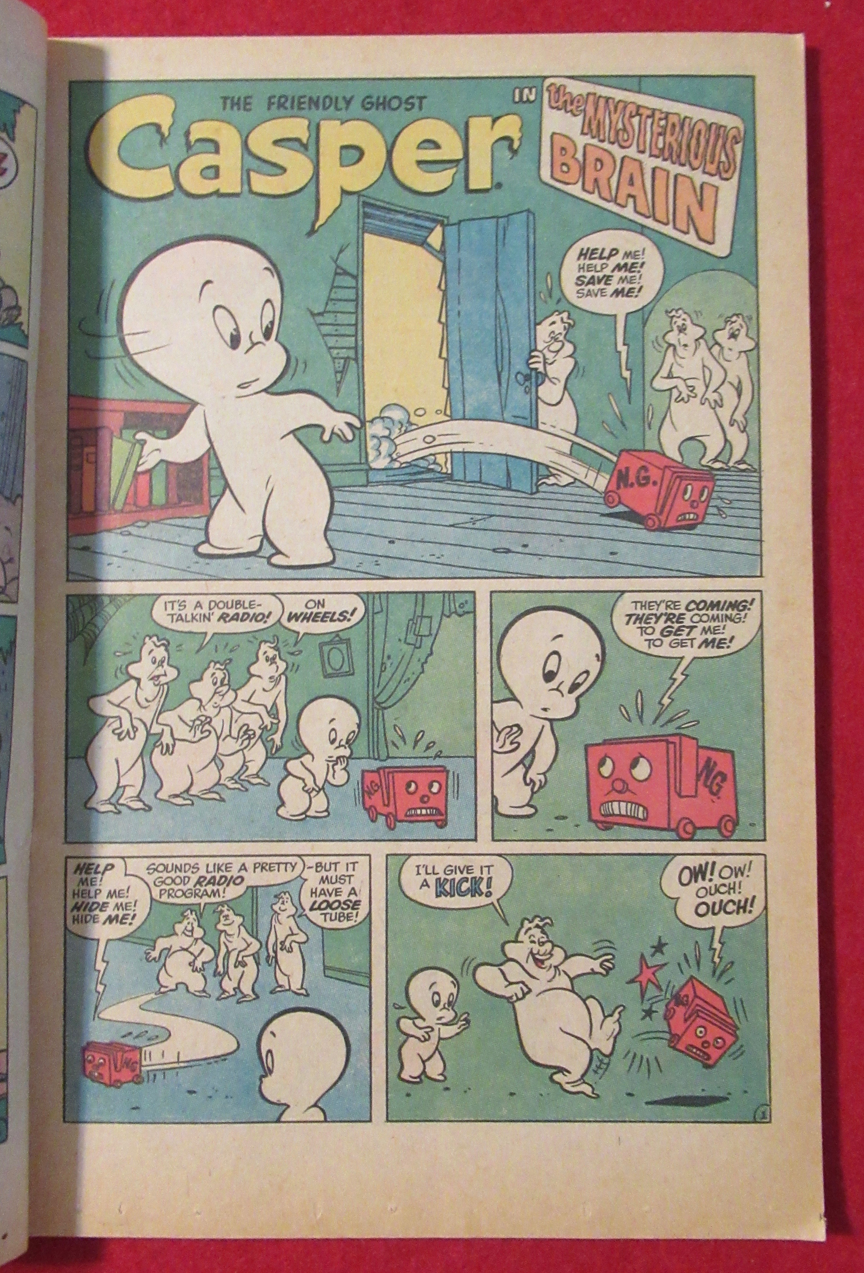 Casper The Friendly Ghost Comic November 1970 Brain