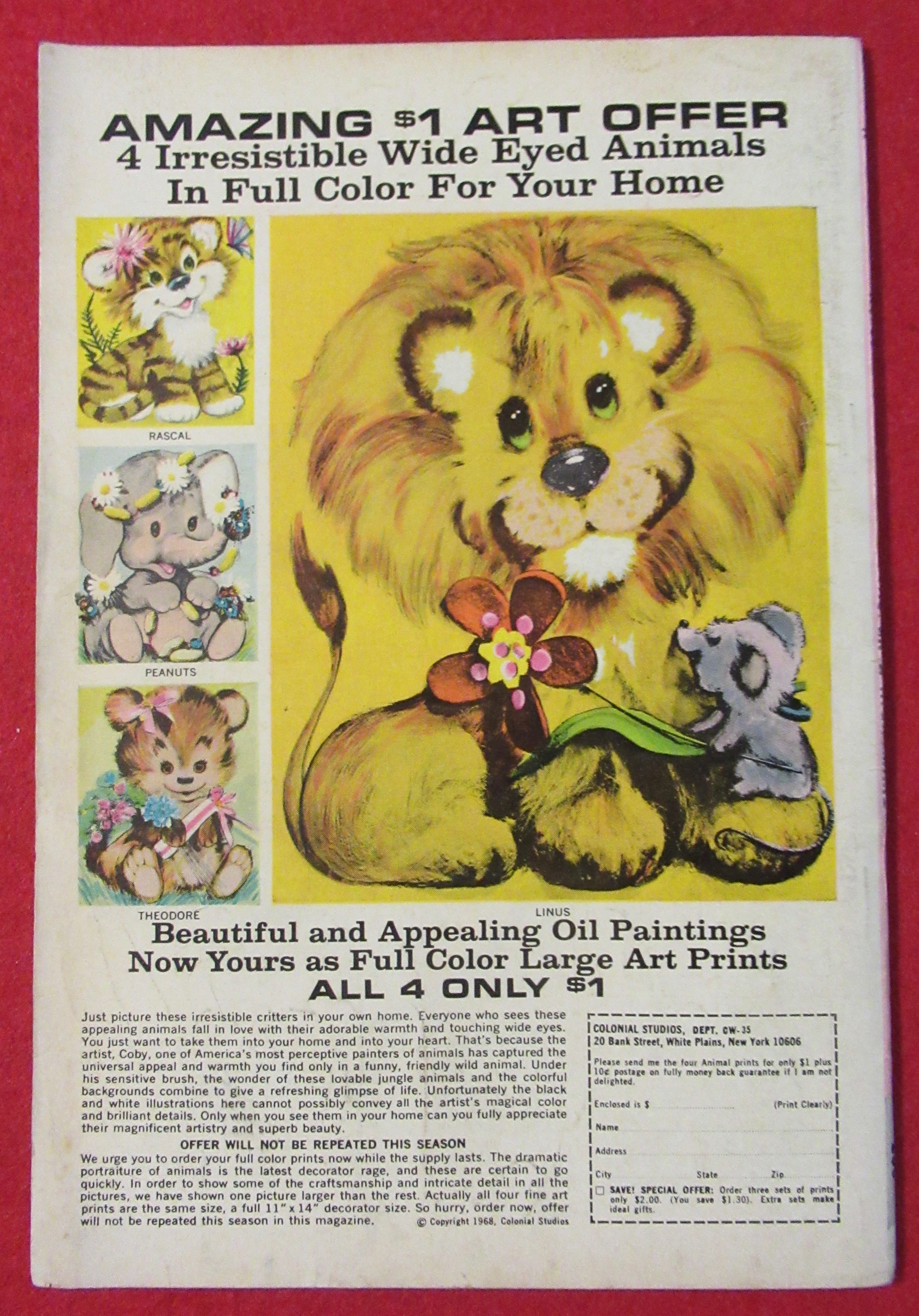 Casper The Friendly Ghost Comic November 1970 Brain