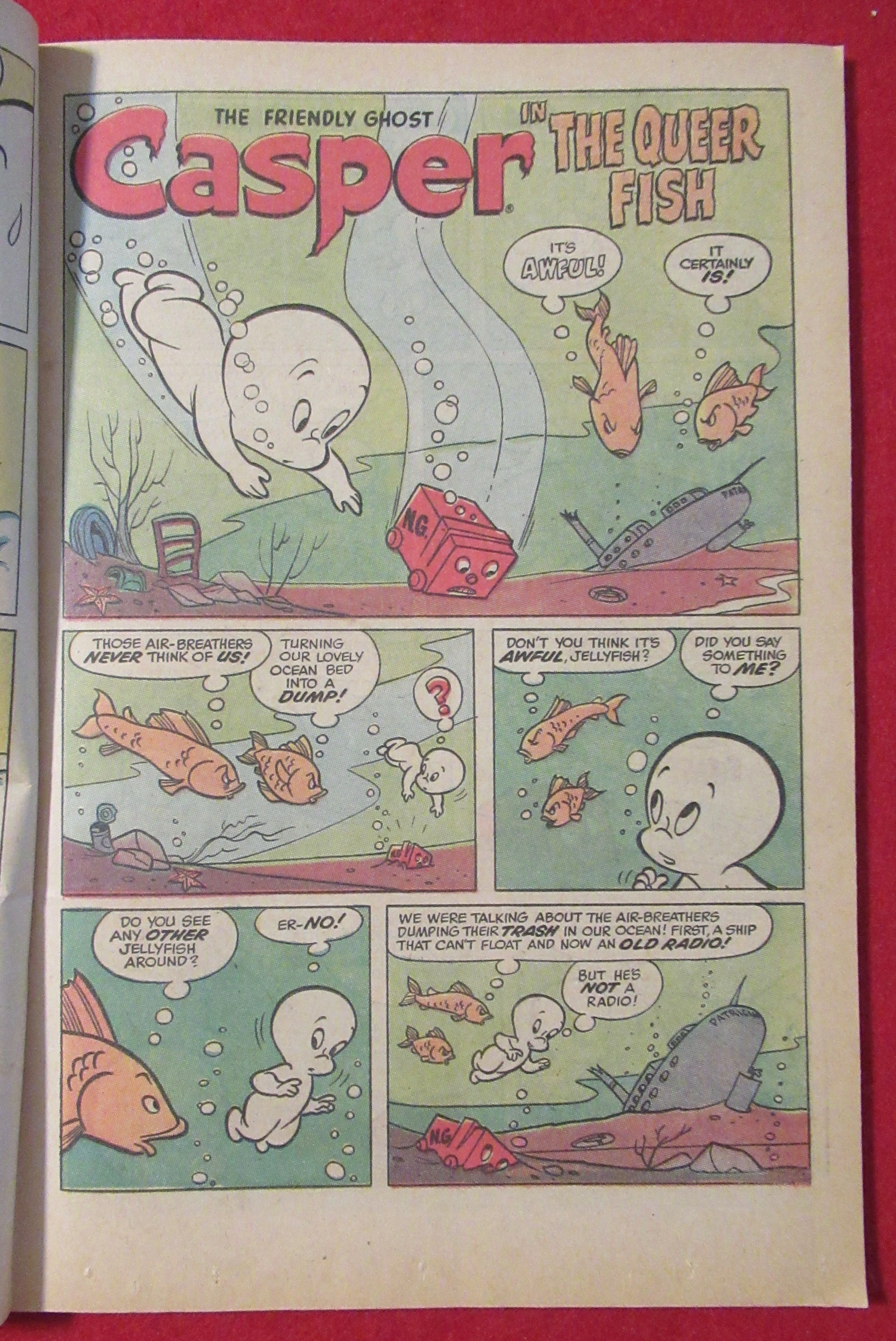 Casper The Friendly Ghost Comic November 1970 Brain