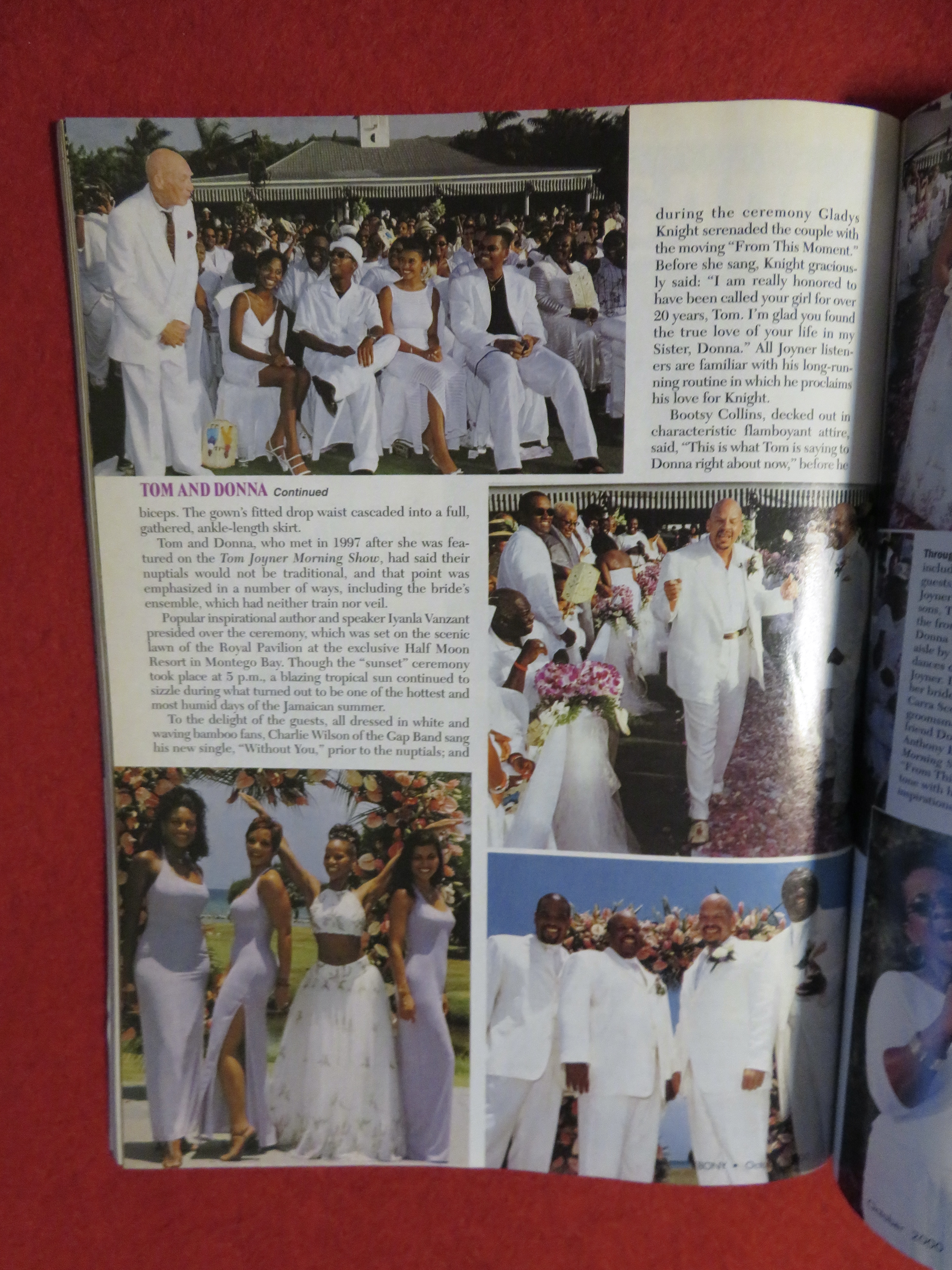 Ebony Magazine October 2000 Tom & Donna
