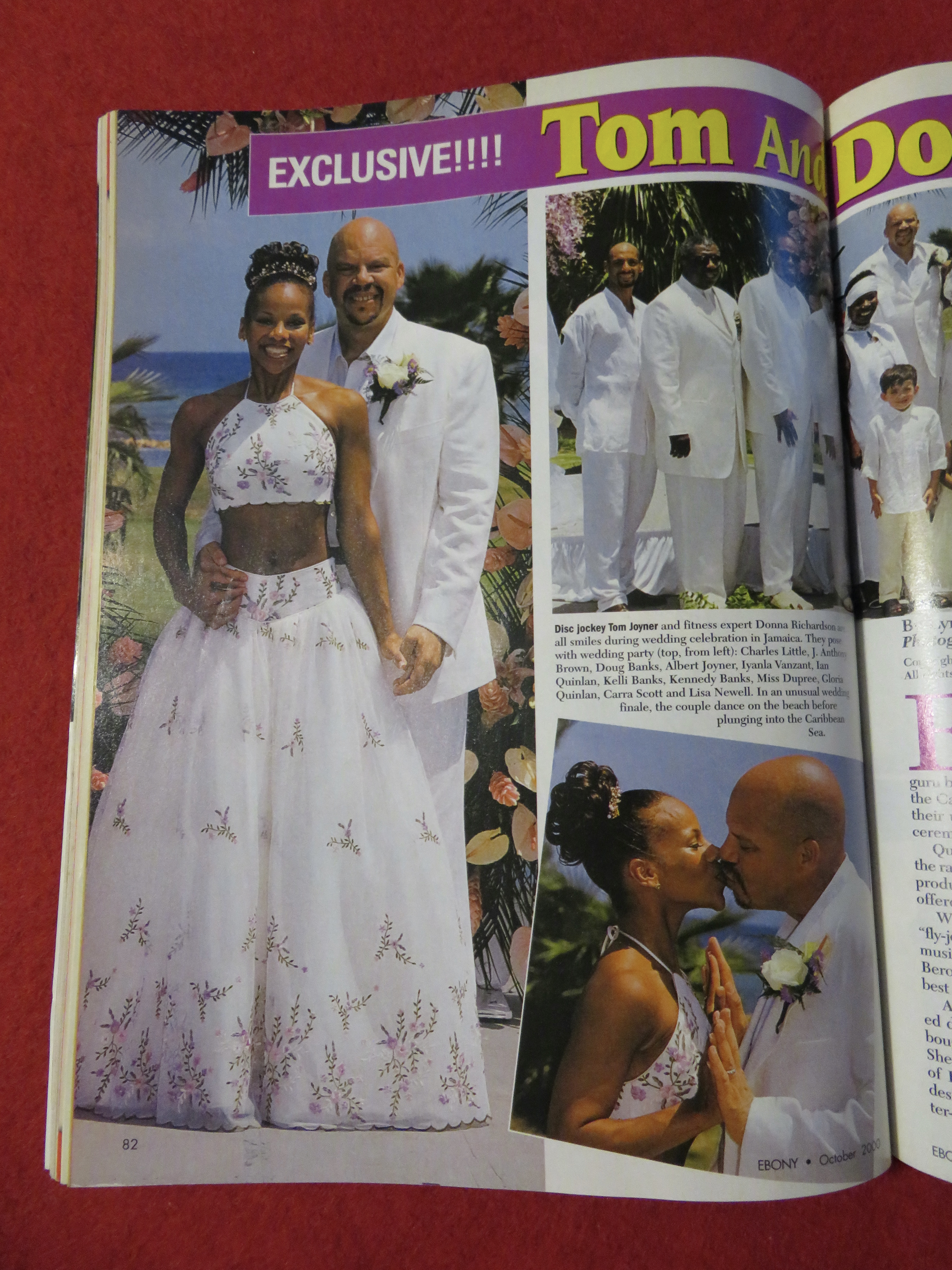 Ebony Magazine October 2000 Tom & Donna