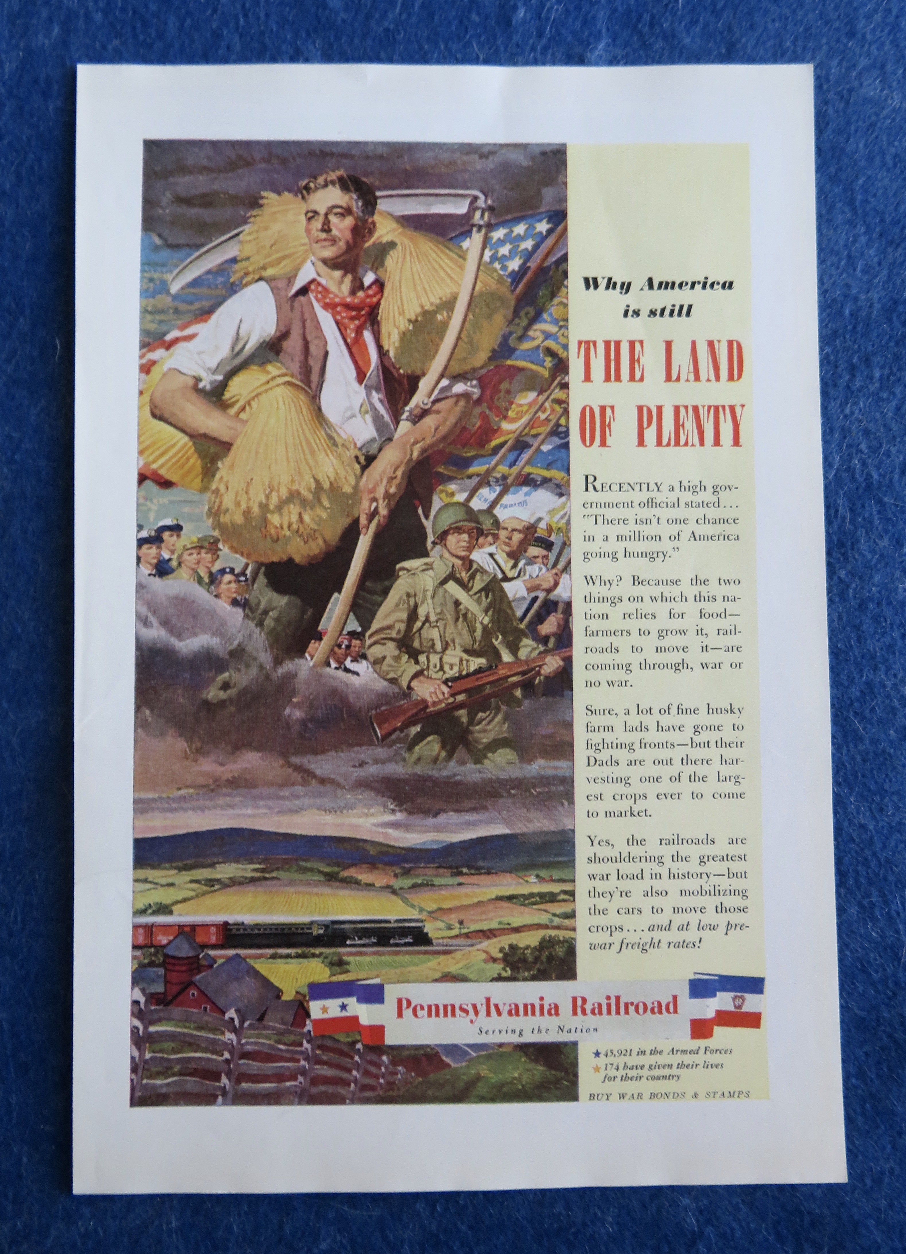 1944 Pennsylvania Railroad with the Land of Plenty