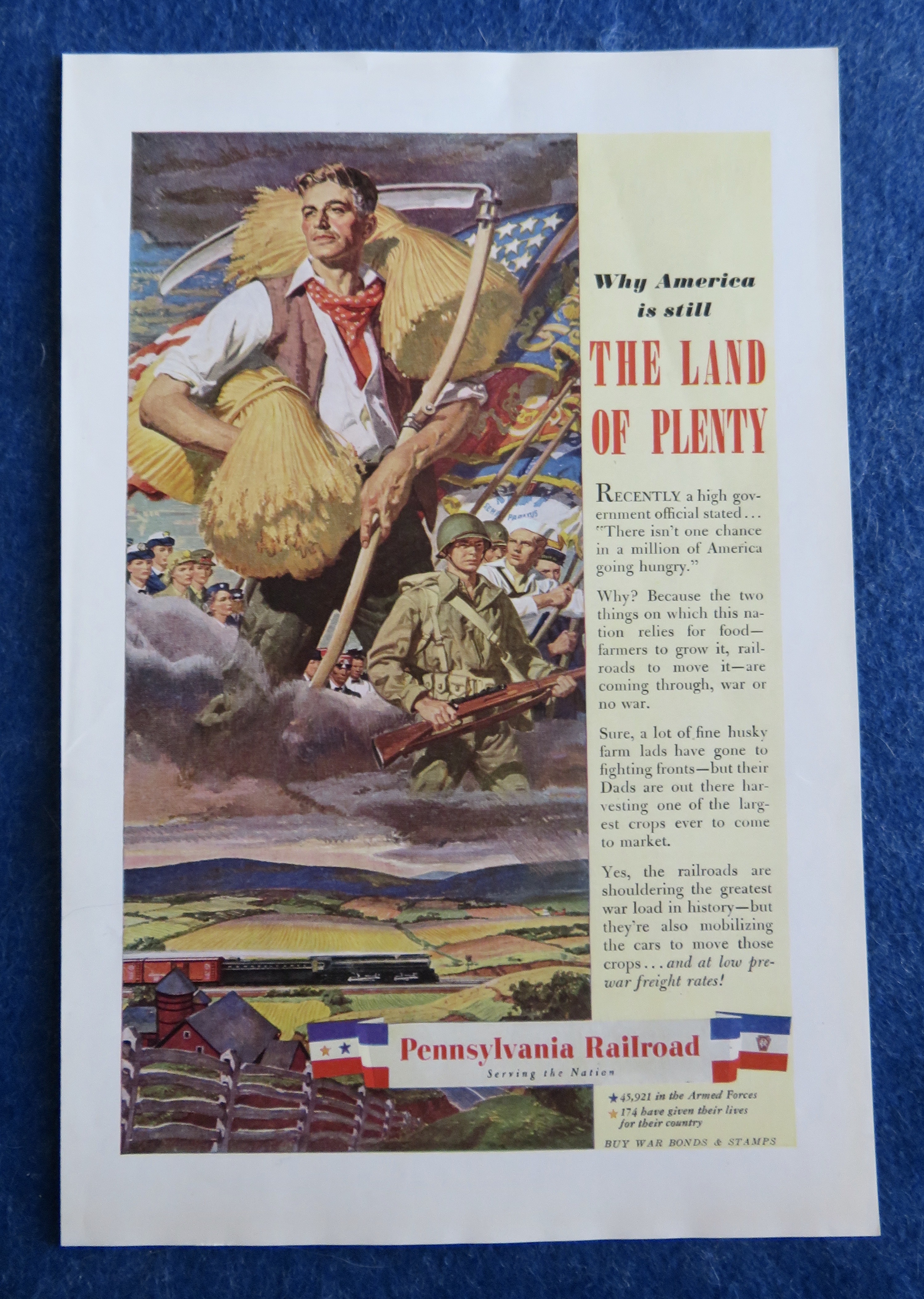 1944 Pennsylvania Railroad with the Land of Plenty