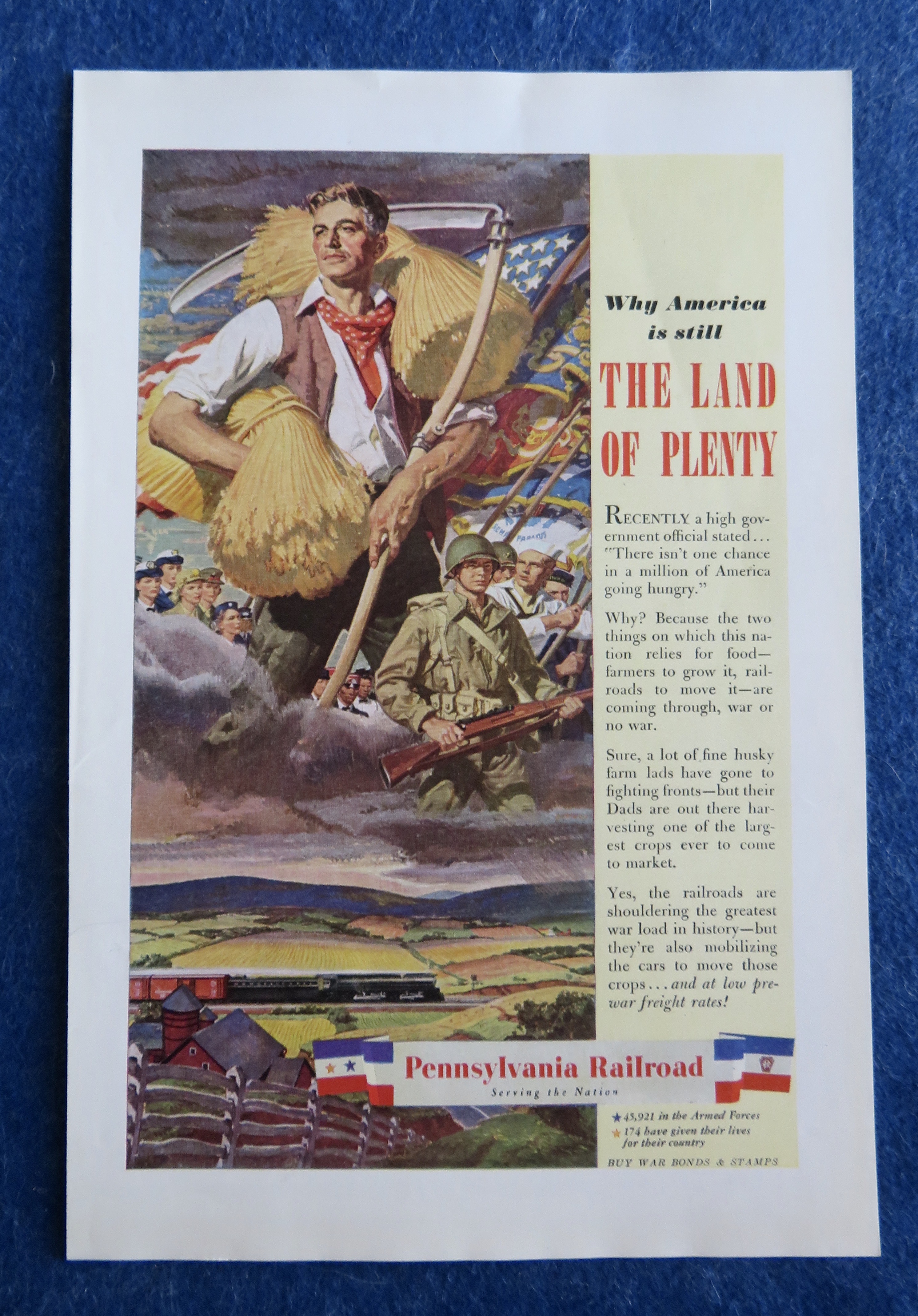 1944 Pennsylvania Railroad with the Land of Plenty