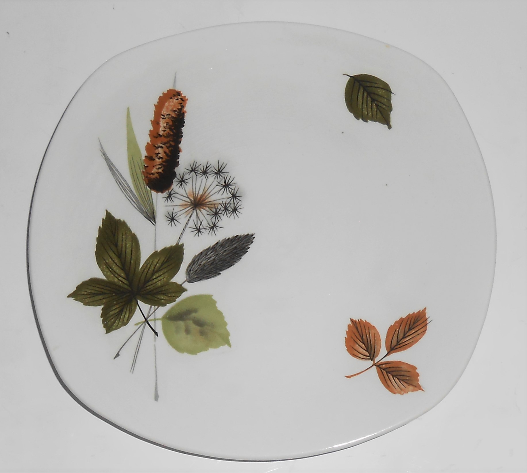 Midwinter Pottery Cattails Riverside Bread Plate