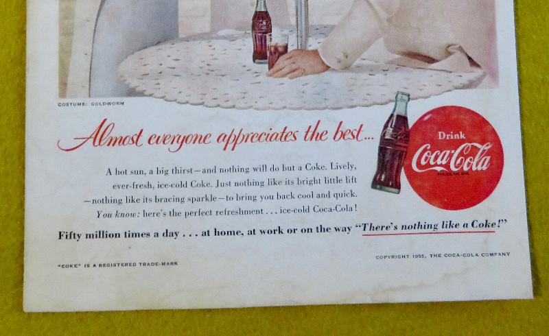 1956 Coca Cola (Coke) with Family on  Picnic