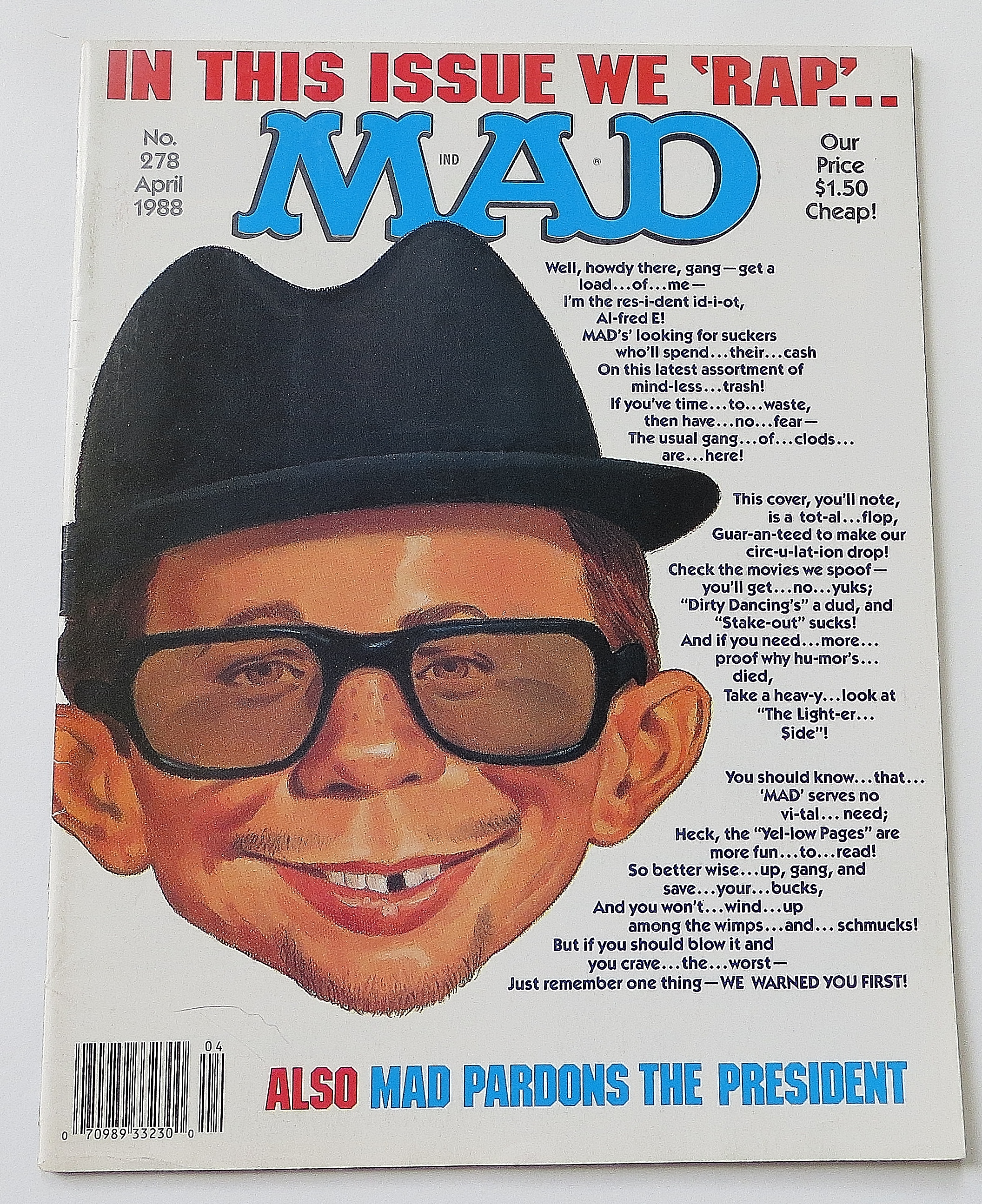Mad Magazine April 1988 #278 We Rap