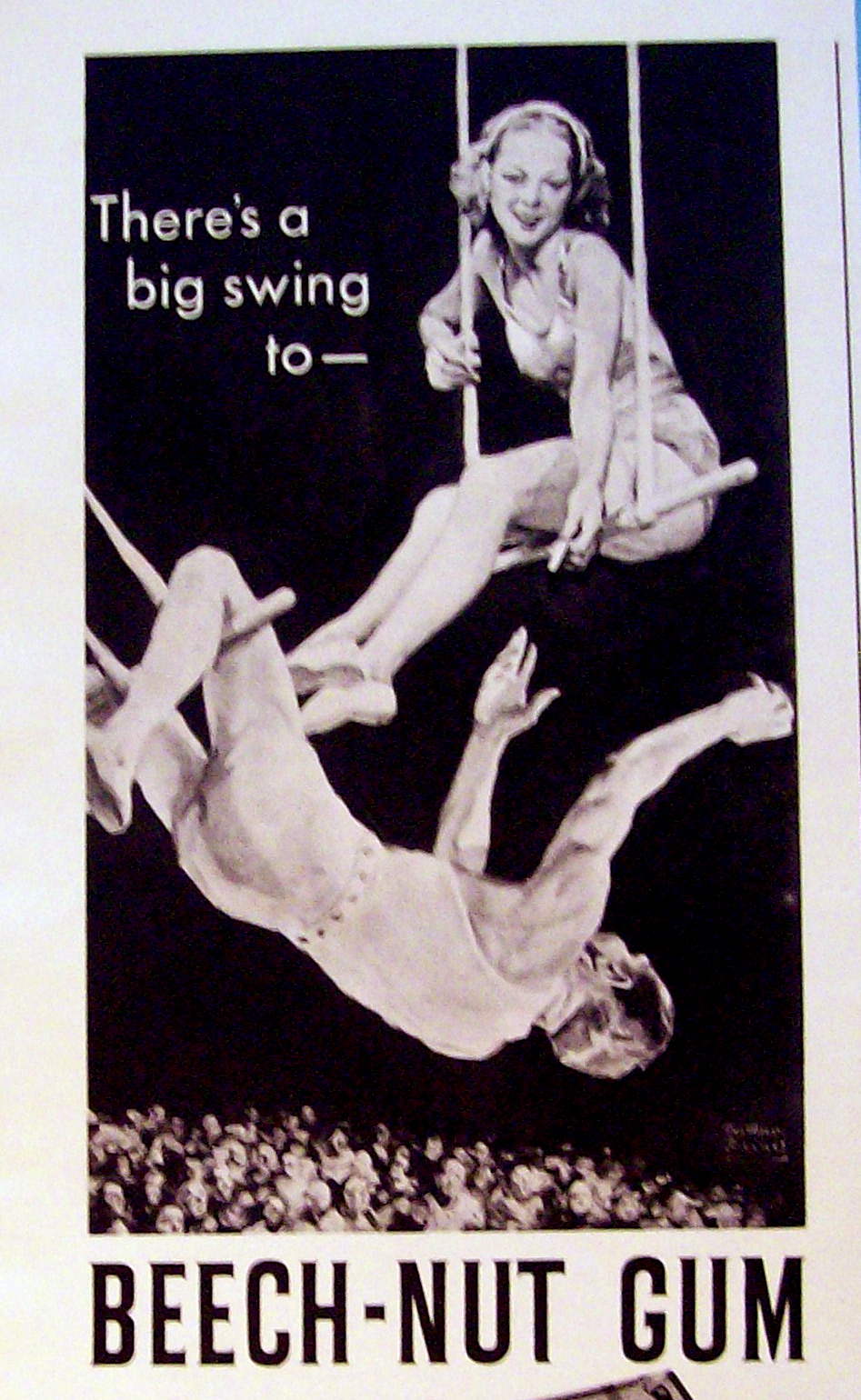 1937 Beech Nut Gum with Trapeze Artists