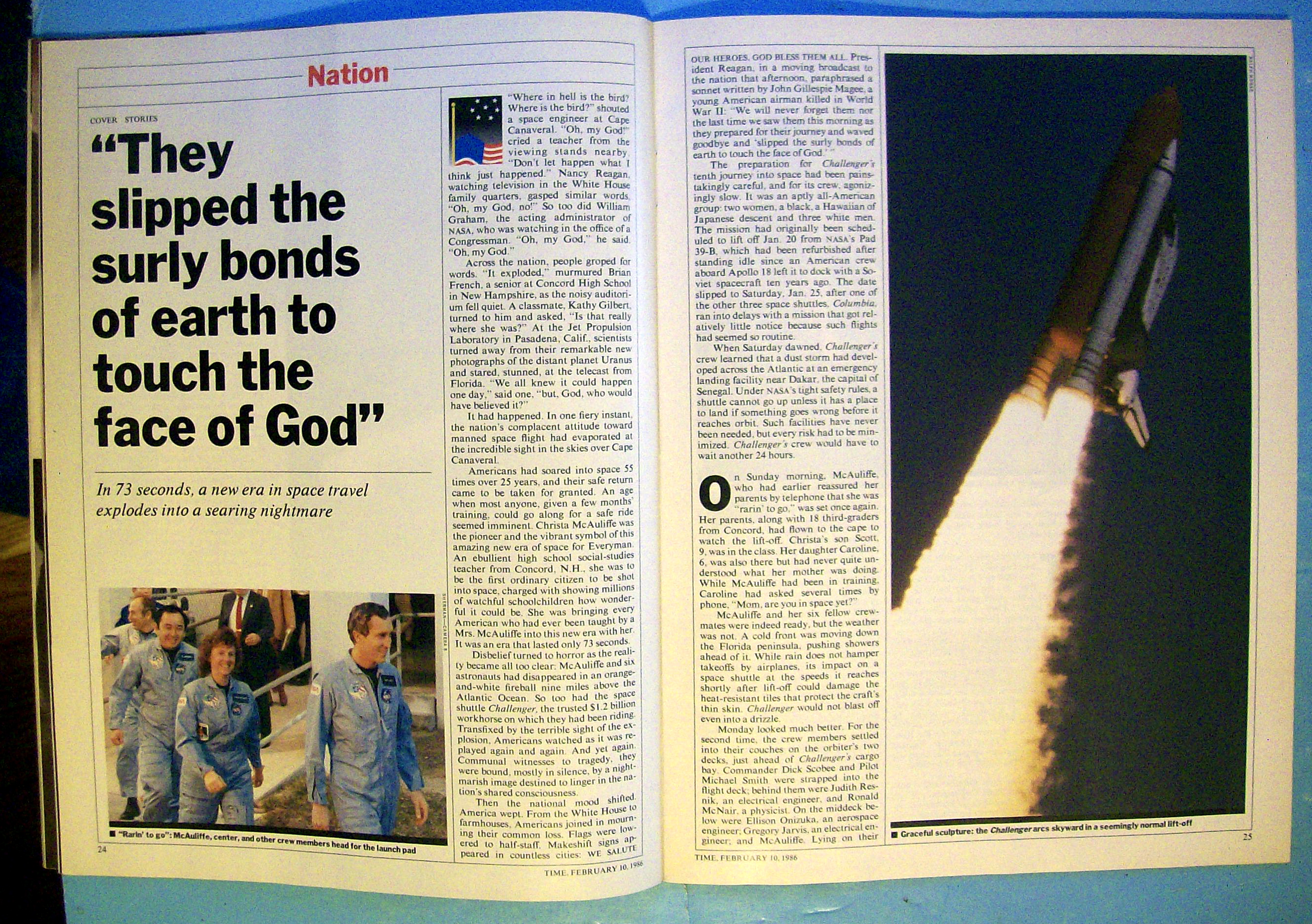 Time Magazine-February 10, 1986-Challenger