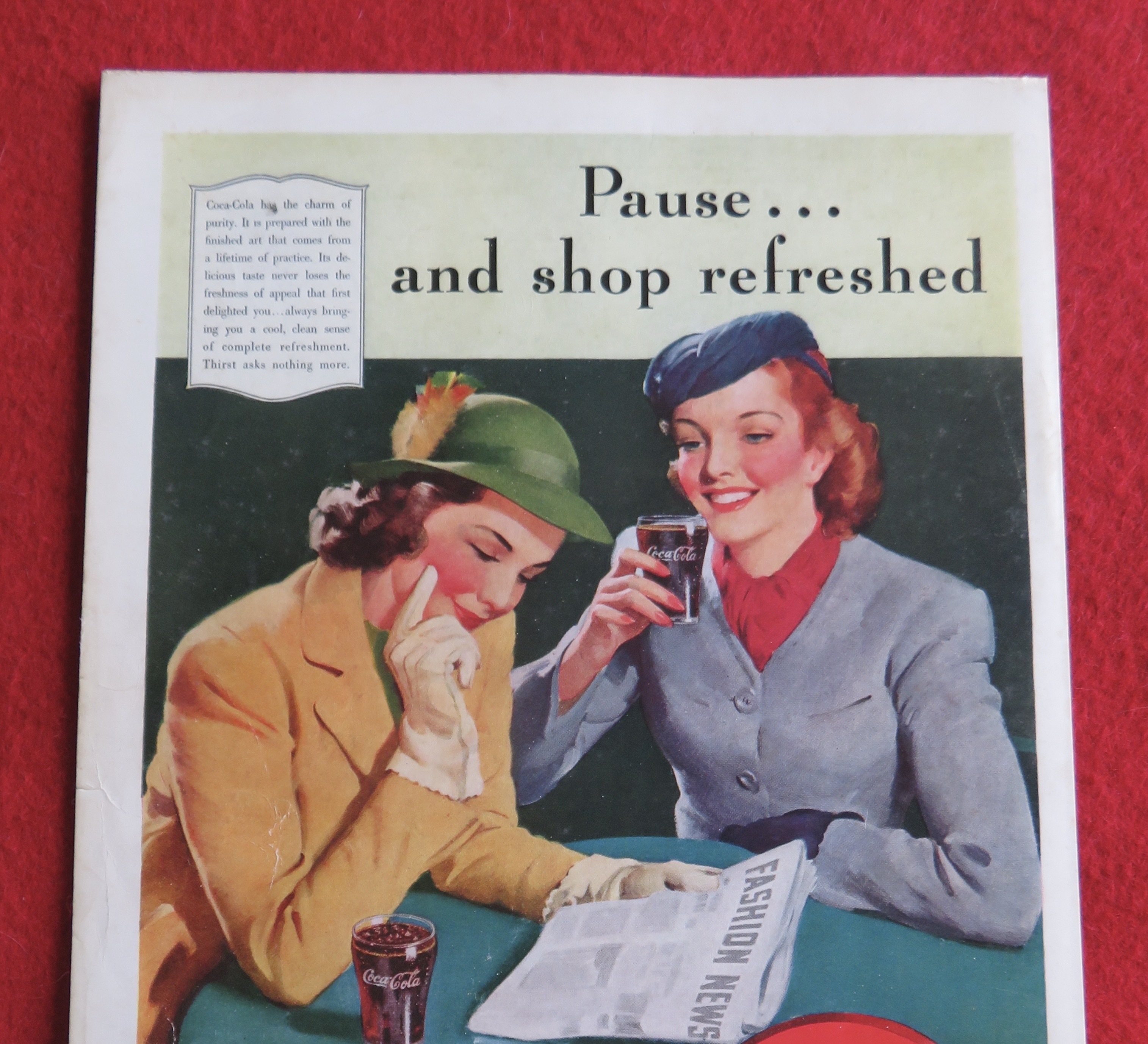 1940 Coca Cola (Coke) with Women Talking & Having Soda