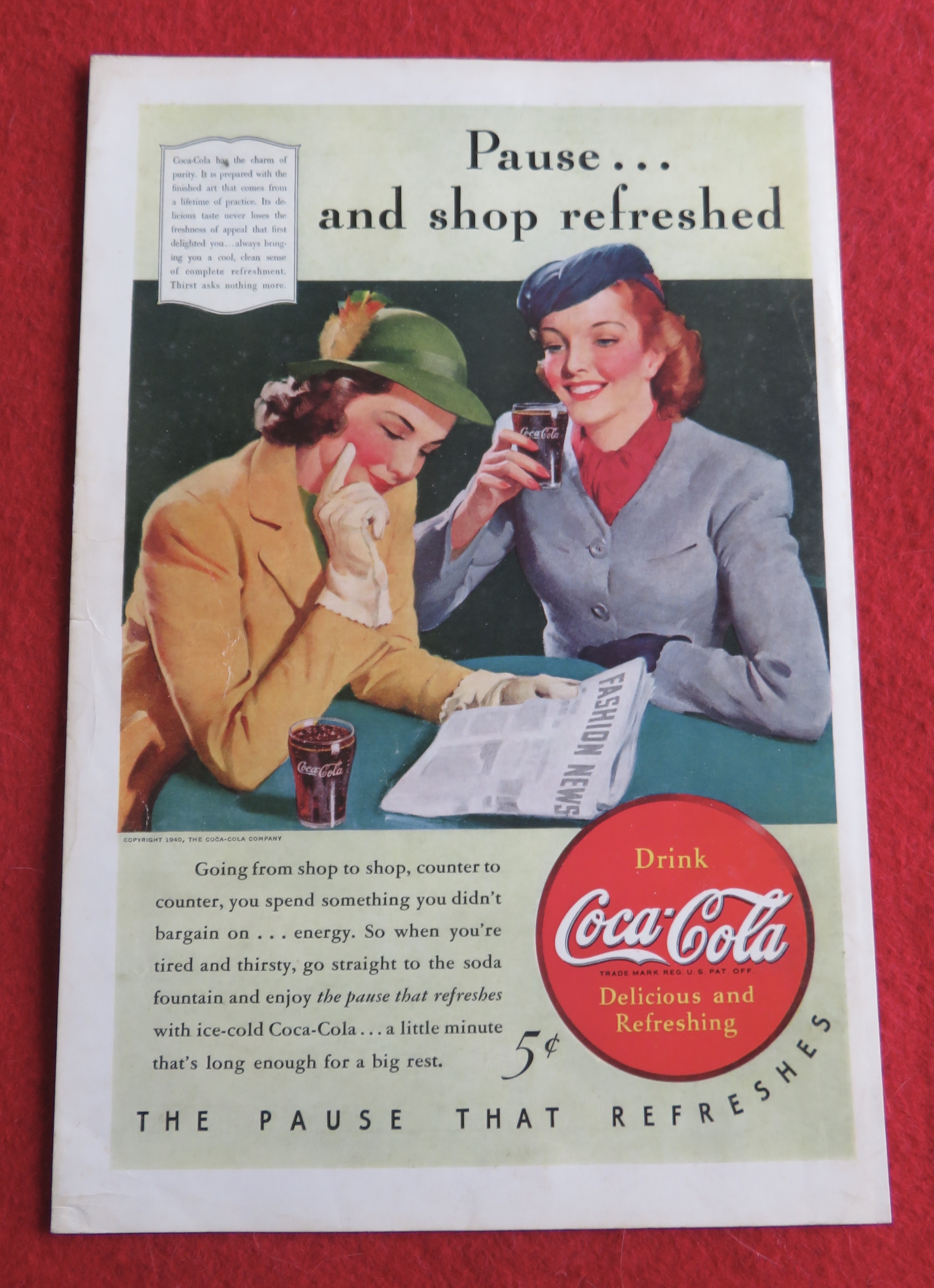 1940 Coca Cola (Coke) with Women Talking & Having Soda