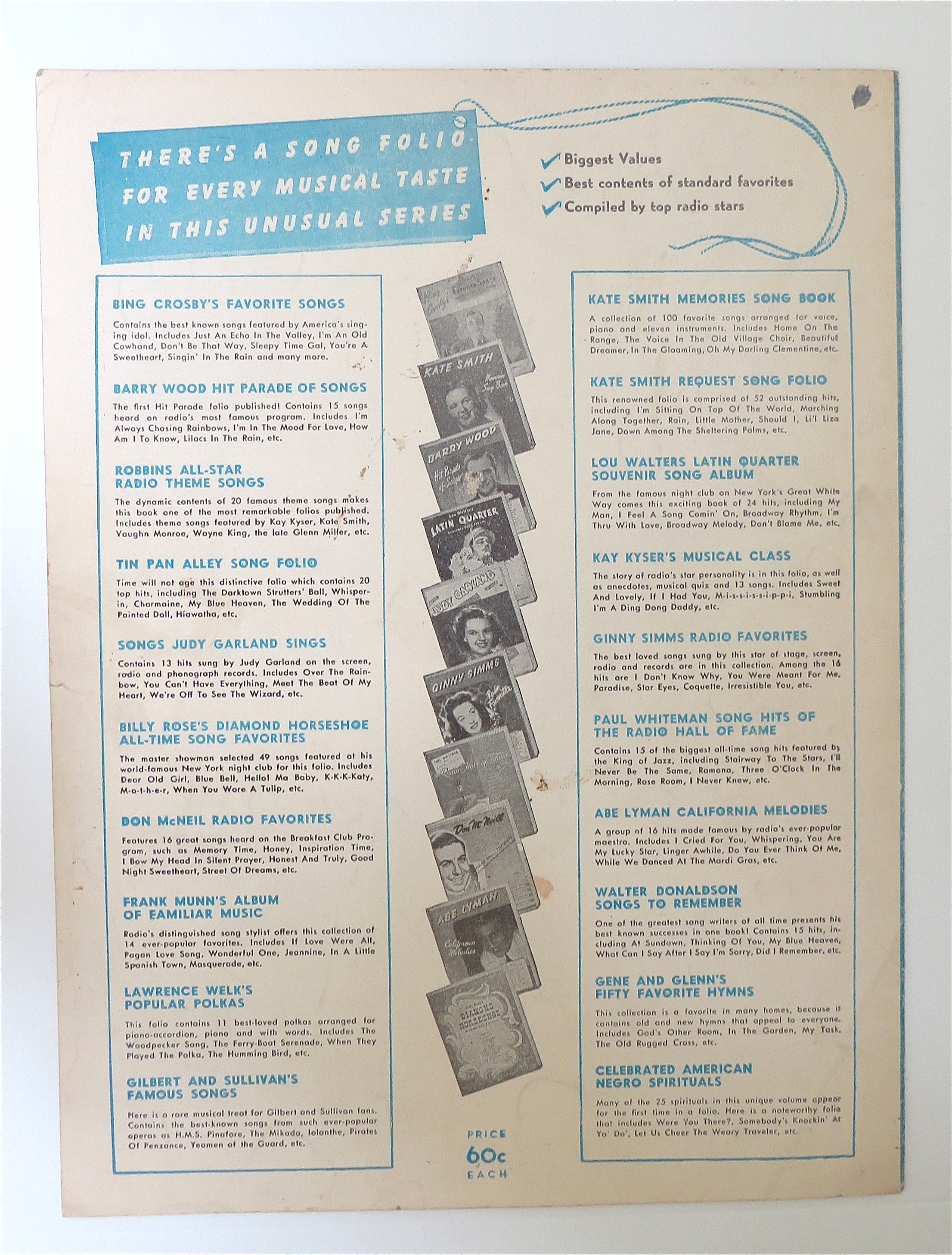 Sheet Music For 1936 The Whiffenpoof Song
