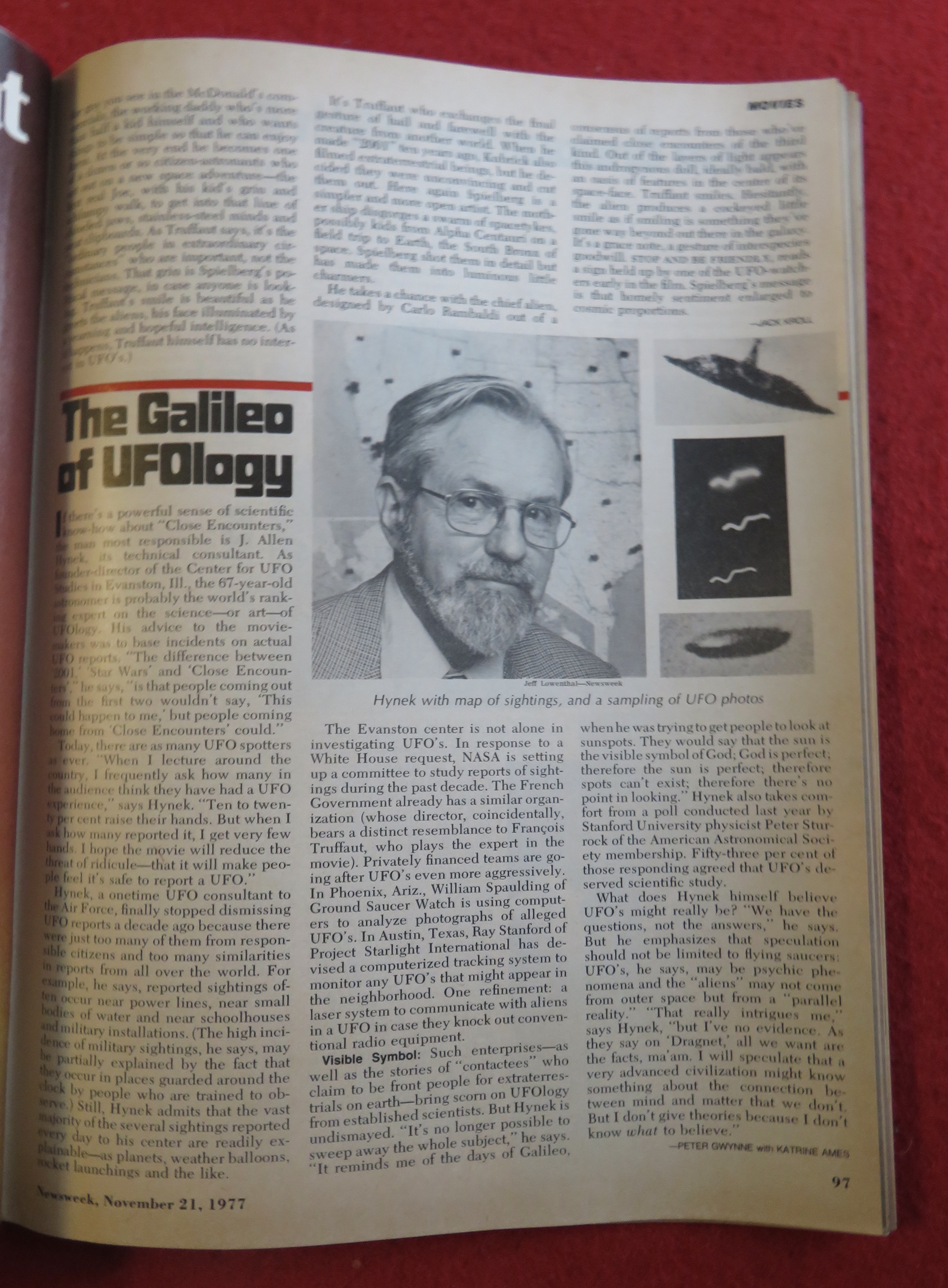 Newsweek Magazine-November 21, 1977-UFO's Are Coming