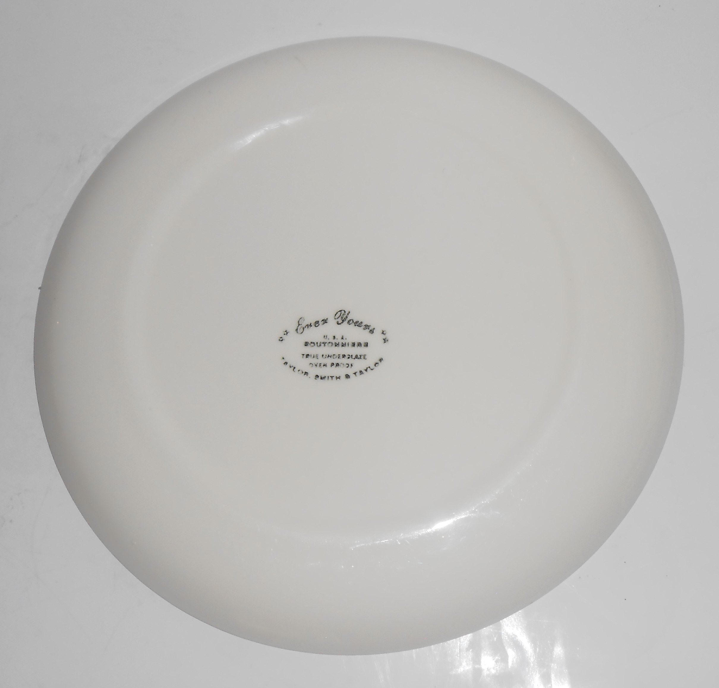 Taylor Smith Taylor China Boutonniere Dinner Plate