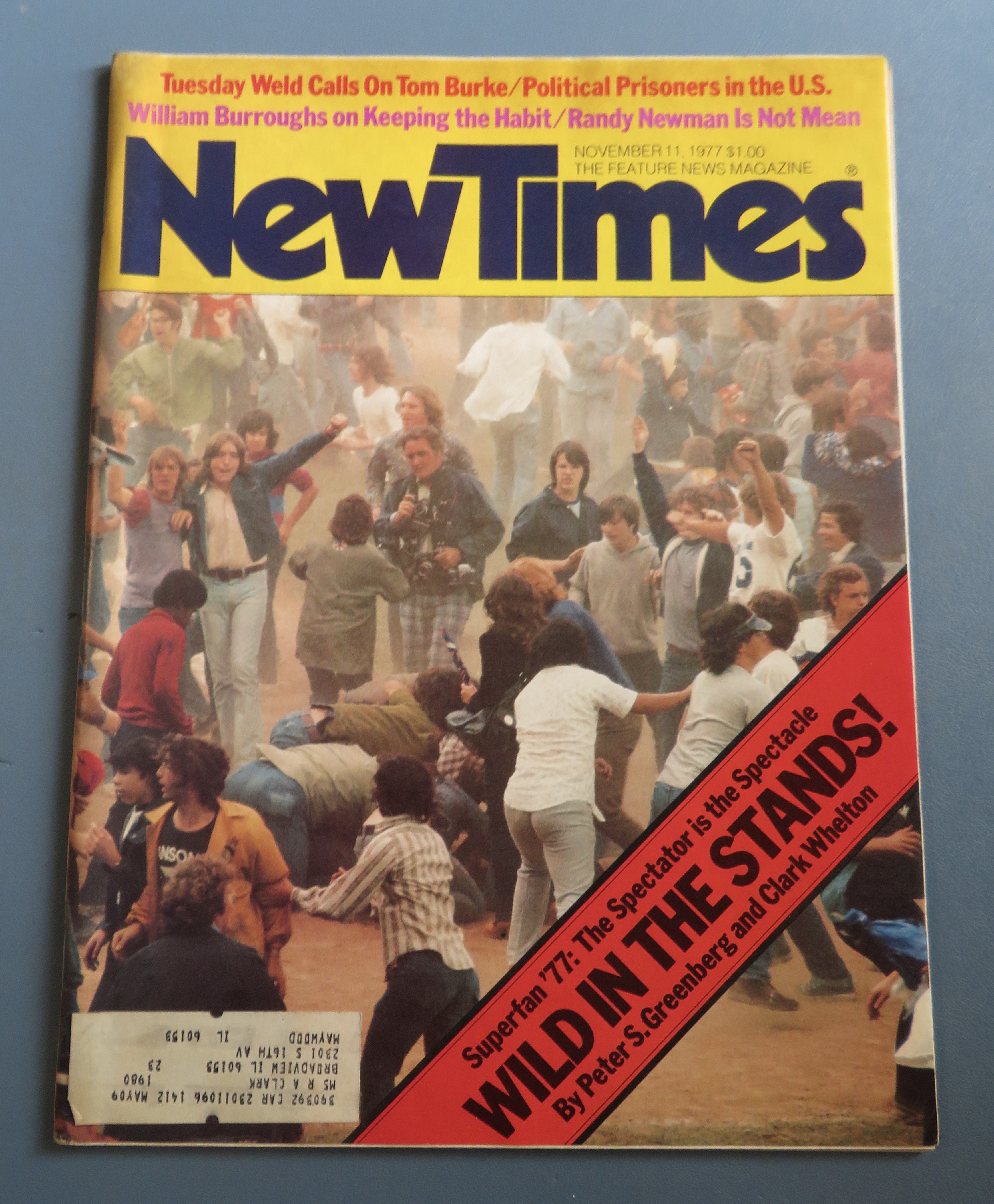 New Times Magazine November 11, 1977 Wild In The Stand