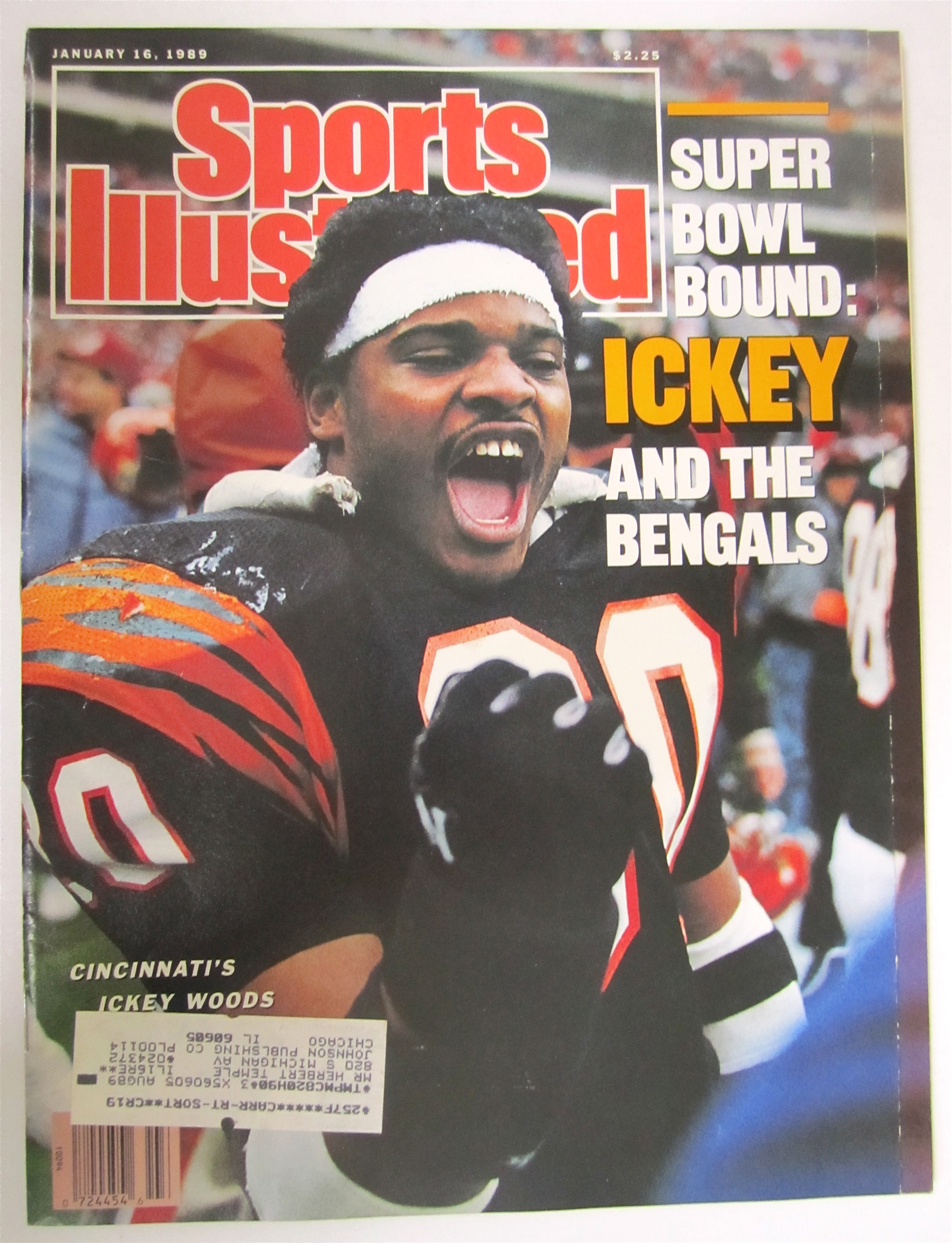 Sports Illustrated January 16, 1989 Ickey Woods