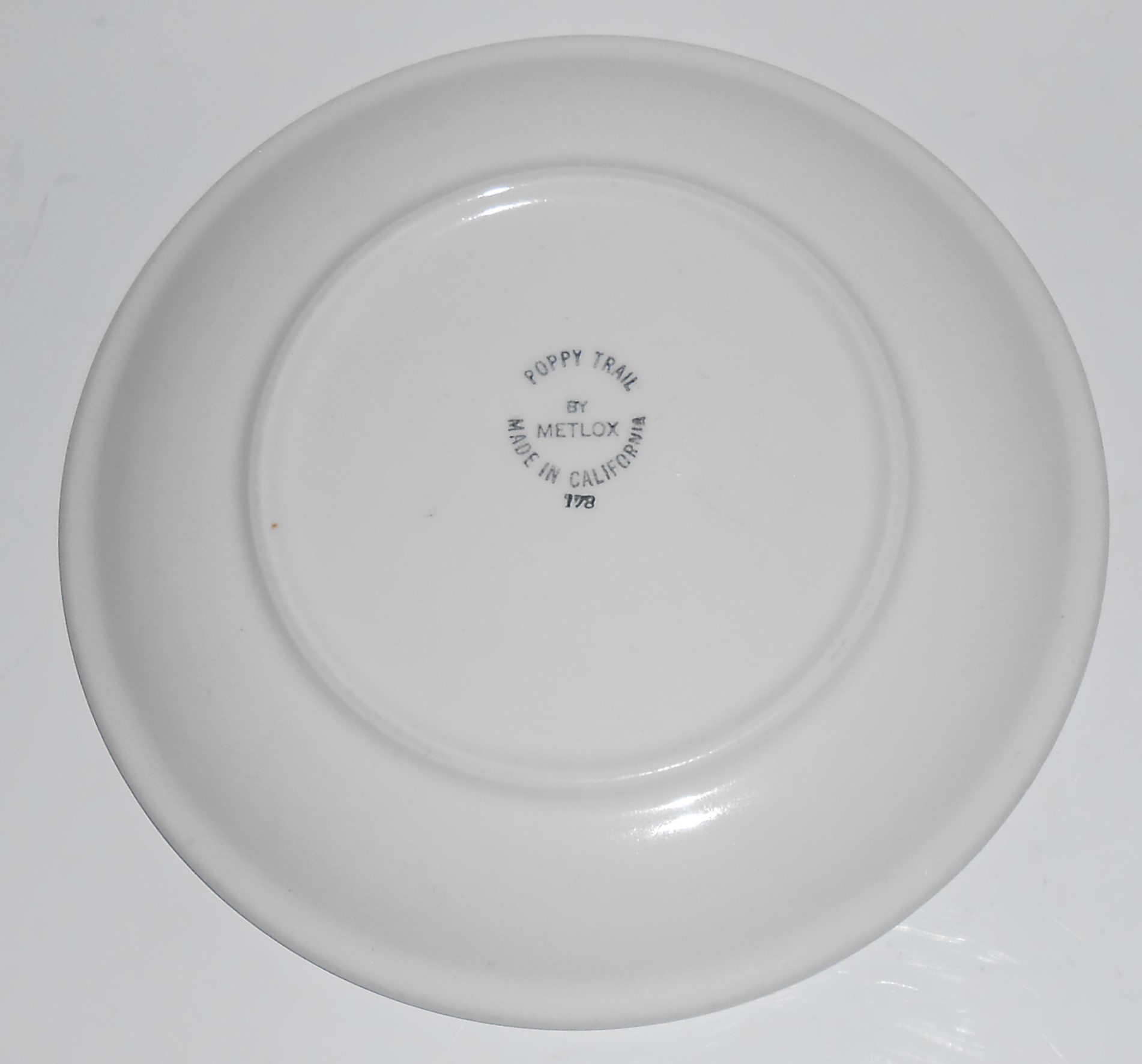 Metlox Poppy Trail Pottery Tiffany Bread Plate