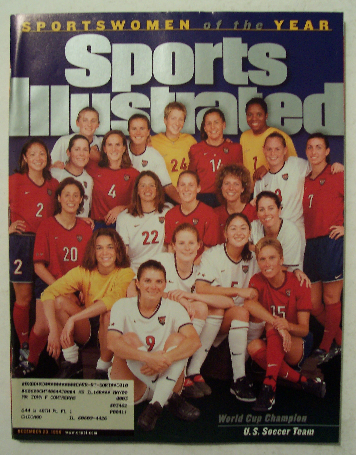 Sports Illustrated-December 20, 1999-US Soccer Team