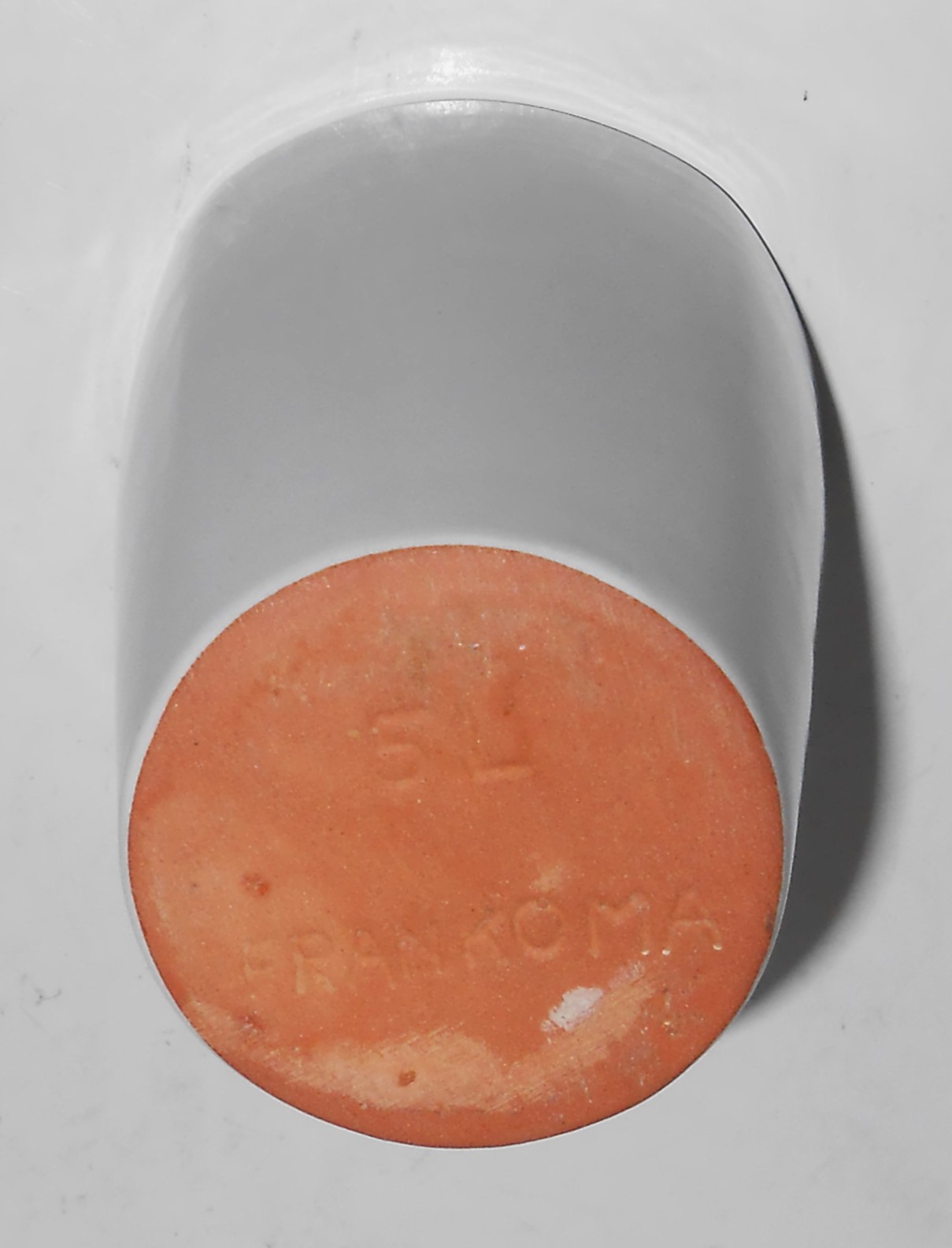 VINTAGE Frankoma Pottery Mayan Aztec White Sand Tumbler