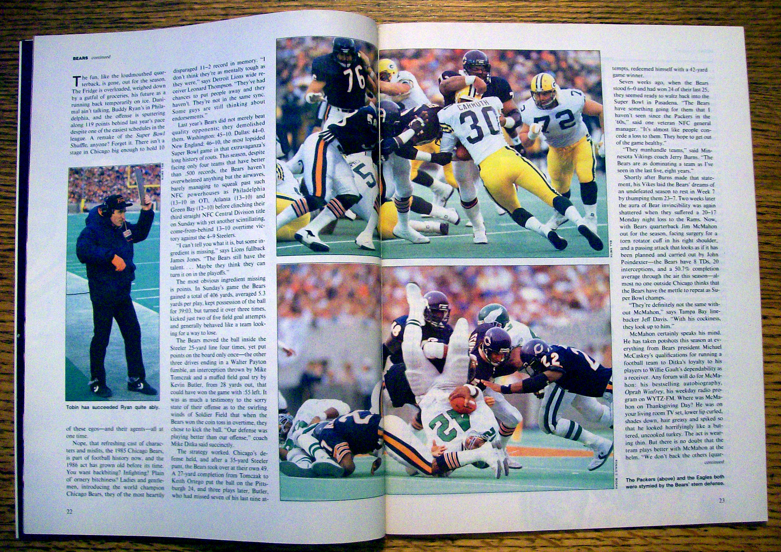 Sports Illustrated Magazine-December 8, 1986-W Payton
