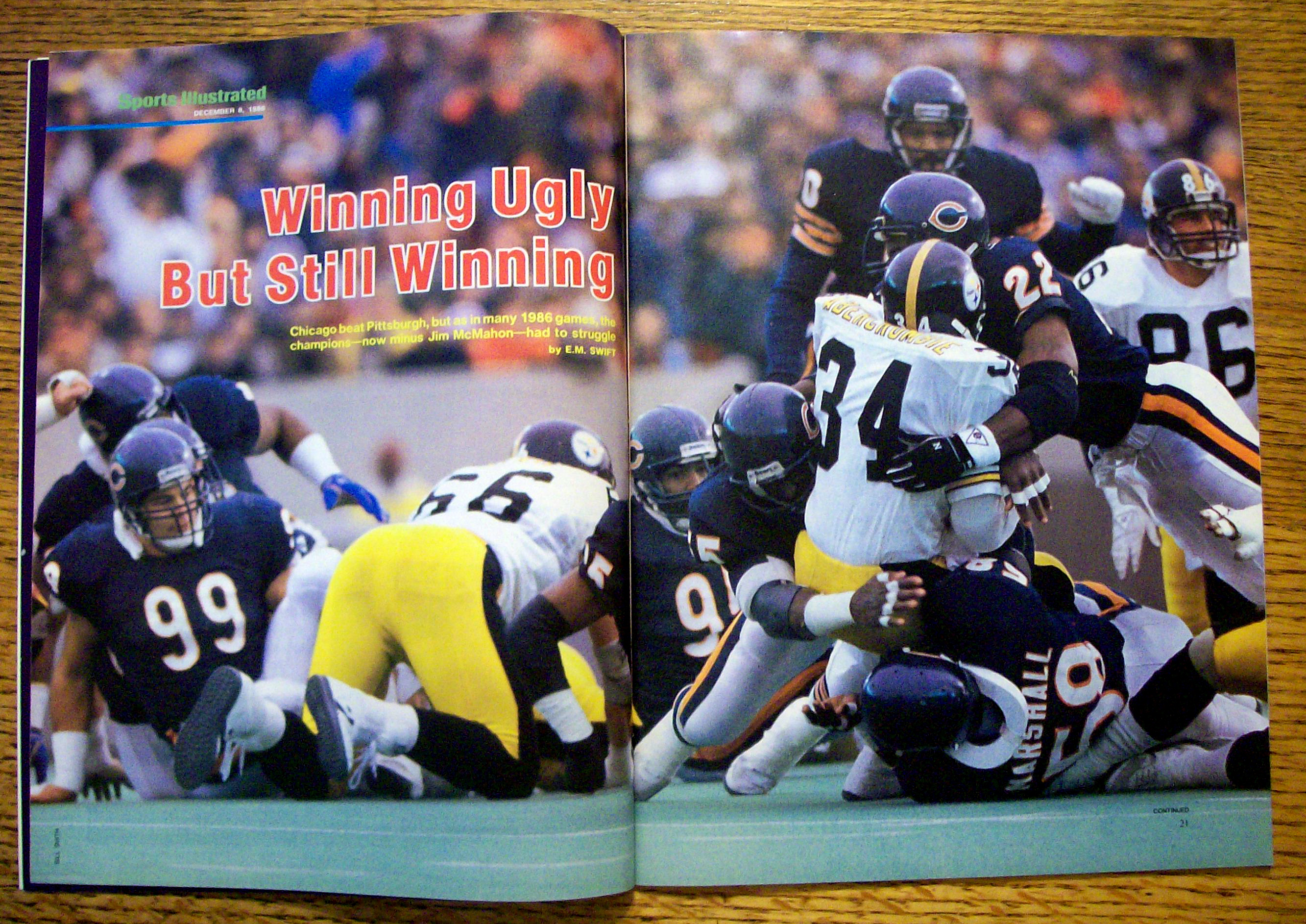 Sports Illustrated Magazine-December 8, 1986-W Payton