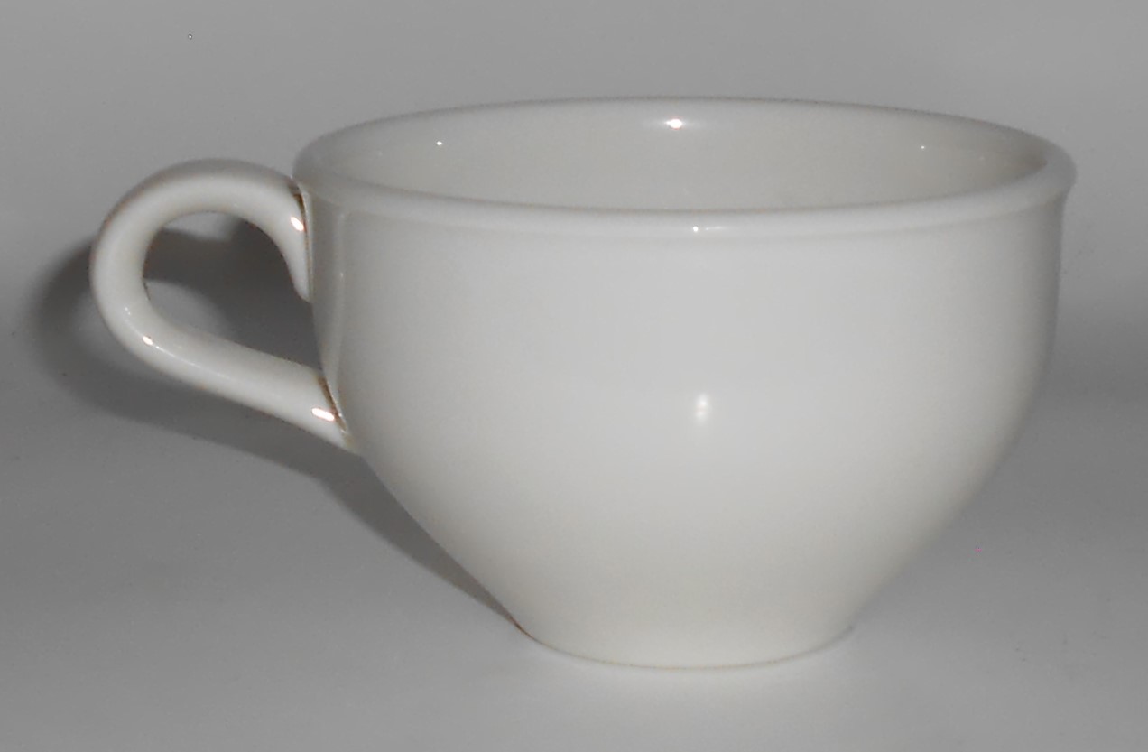 Russel Wright Pottery Casual China White Restyled Cup