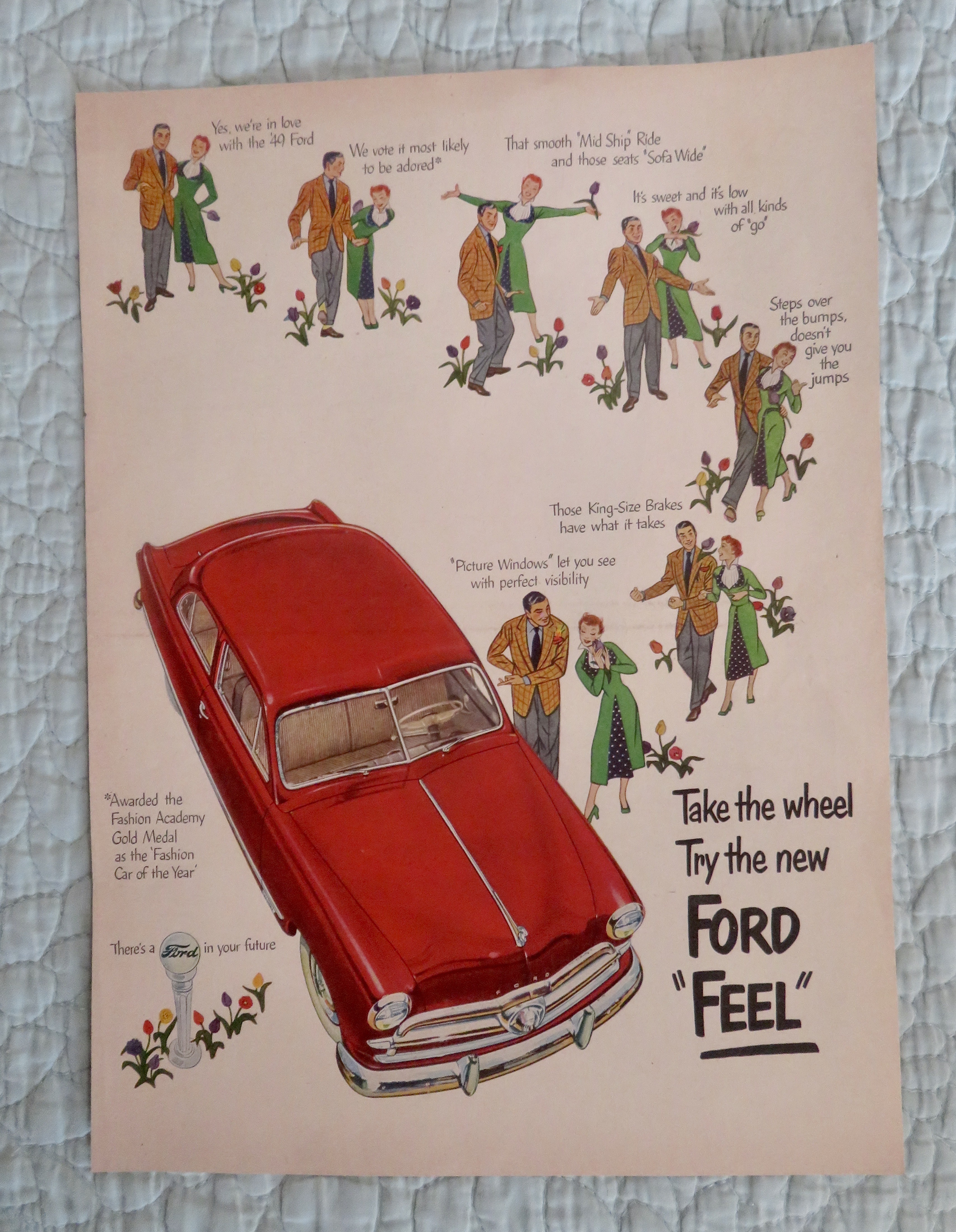 1940's Ford Automobile with Fashion Car Of The Year