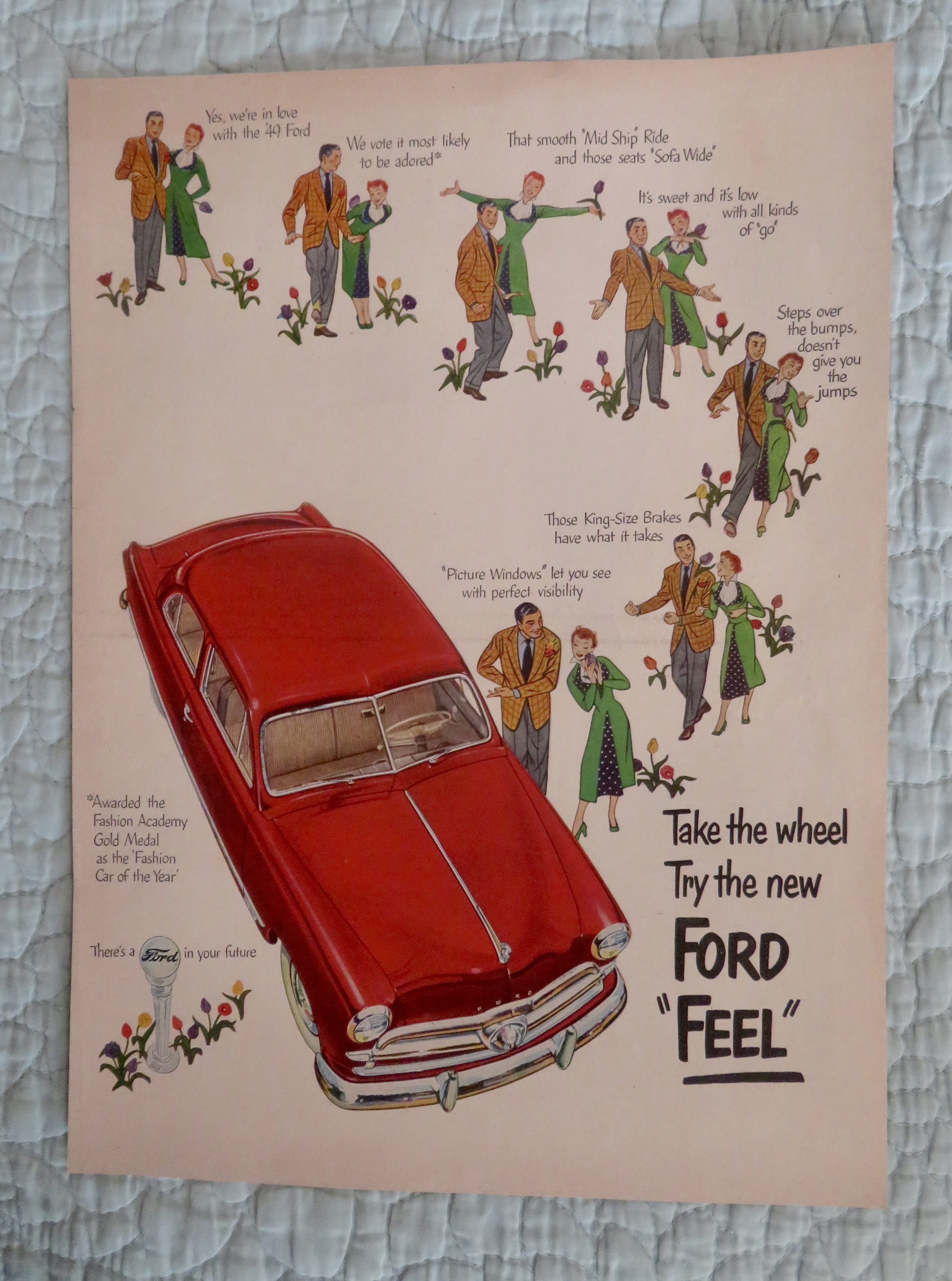 1940's Ford Automobile with Fashion Car Of The Year