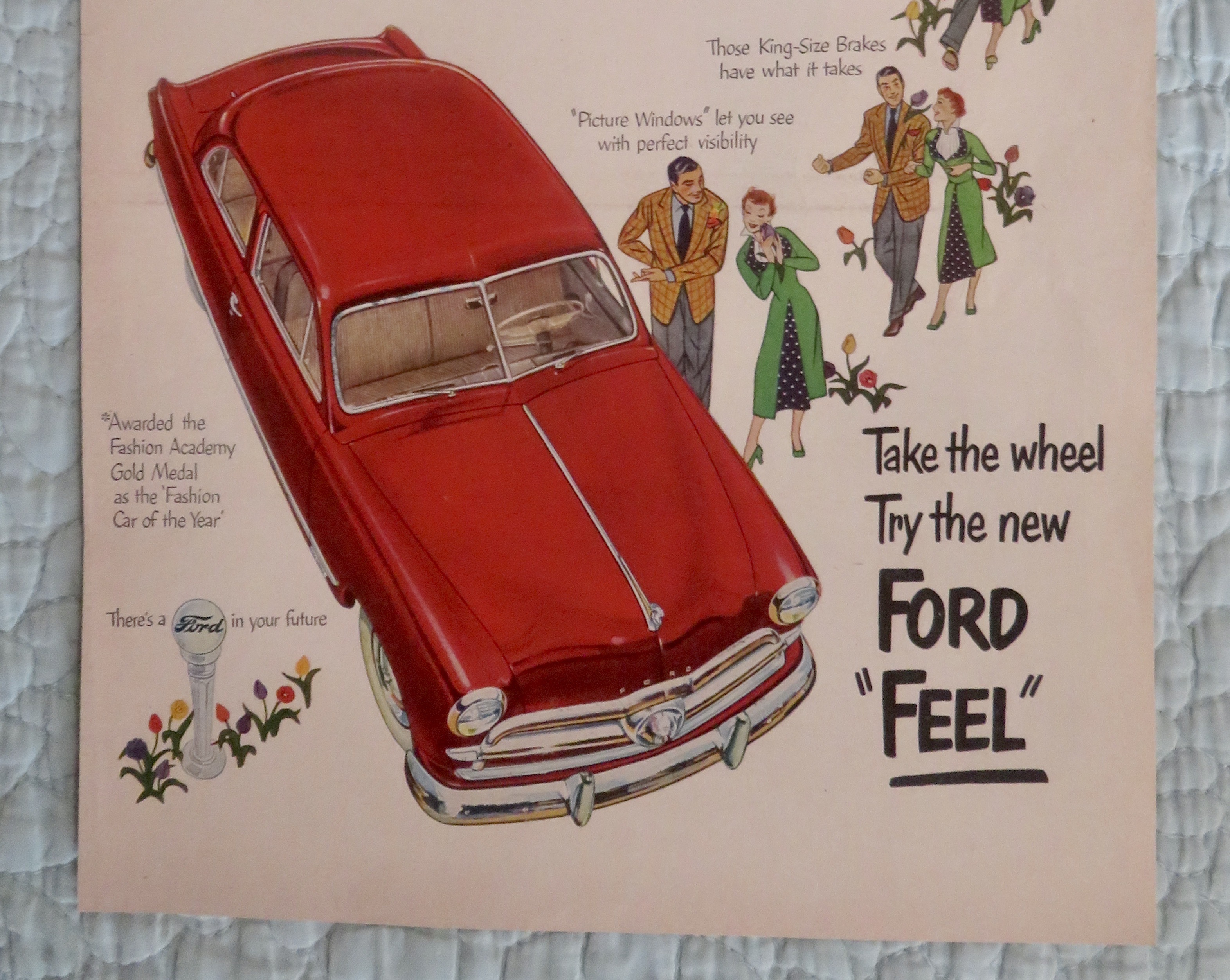 1940's Ford Automobile with Fashion Car Of The Year
