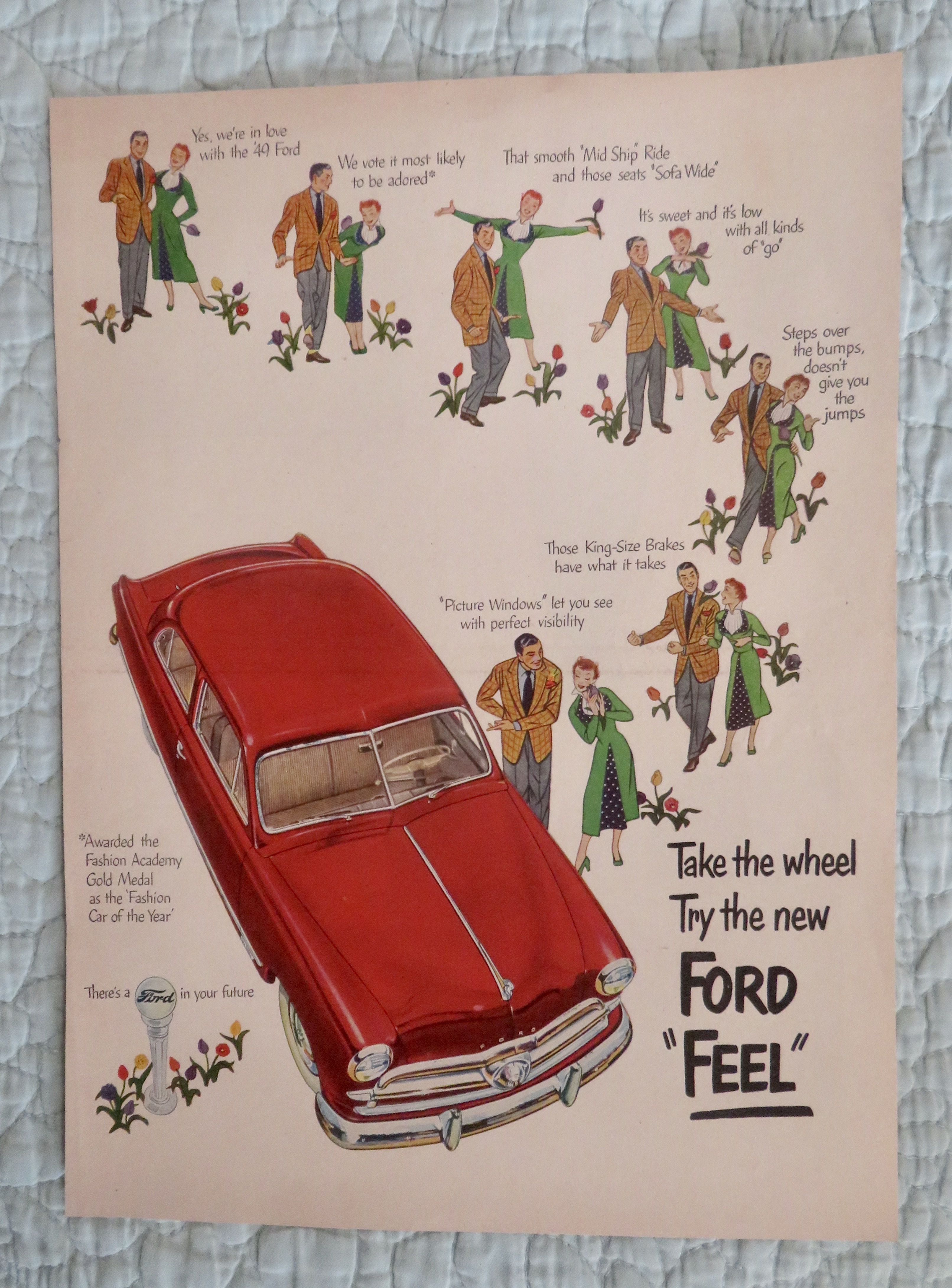 1940's Ford Automobile with Fashion Car Of The Year