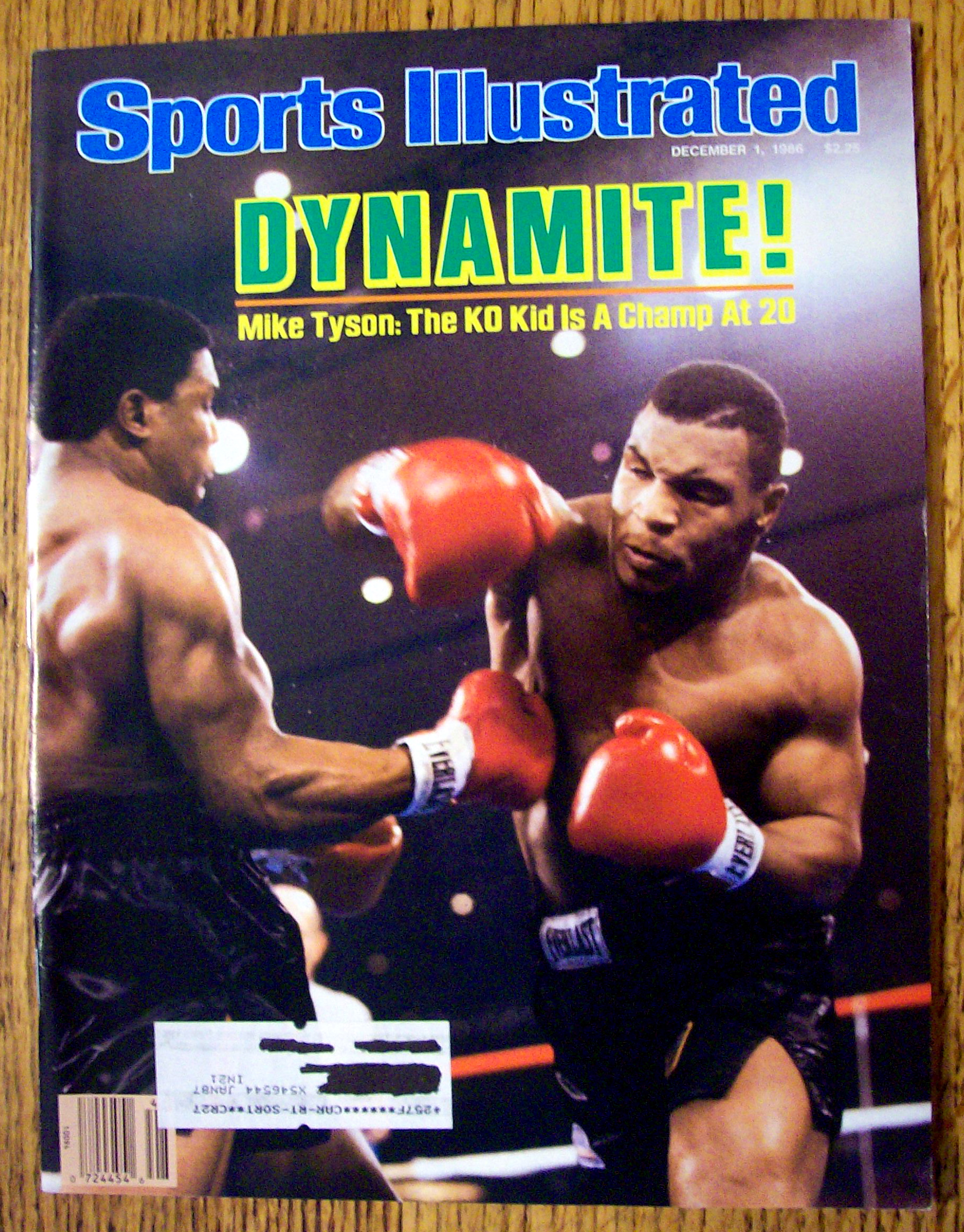 Sports Illustrated Magazine-December 1, 1986-M. Tyson