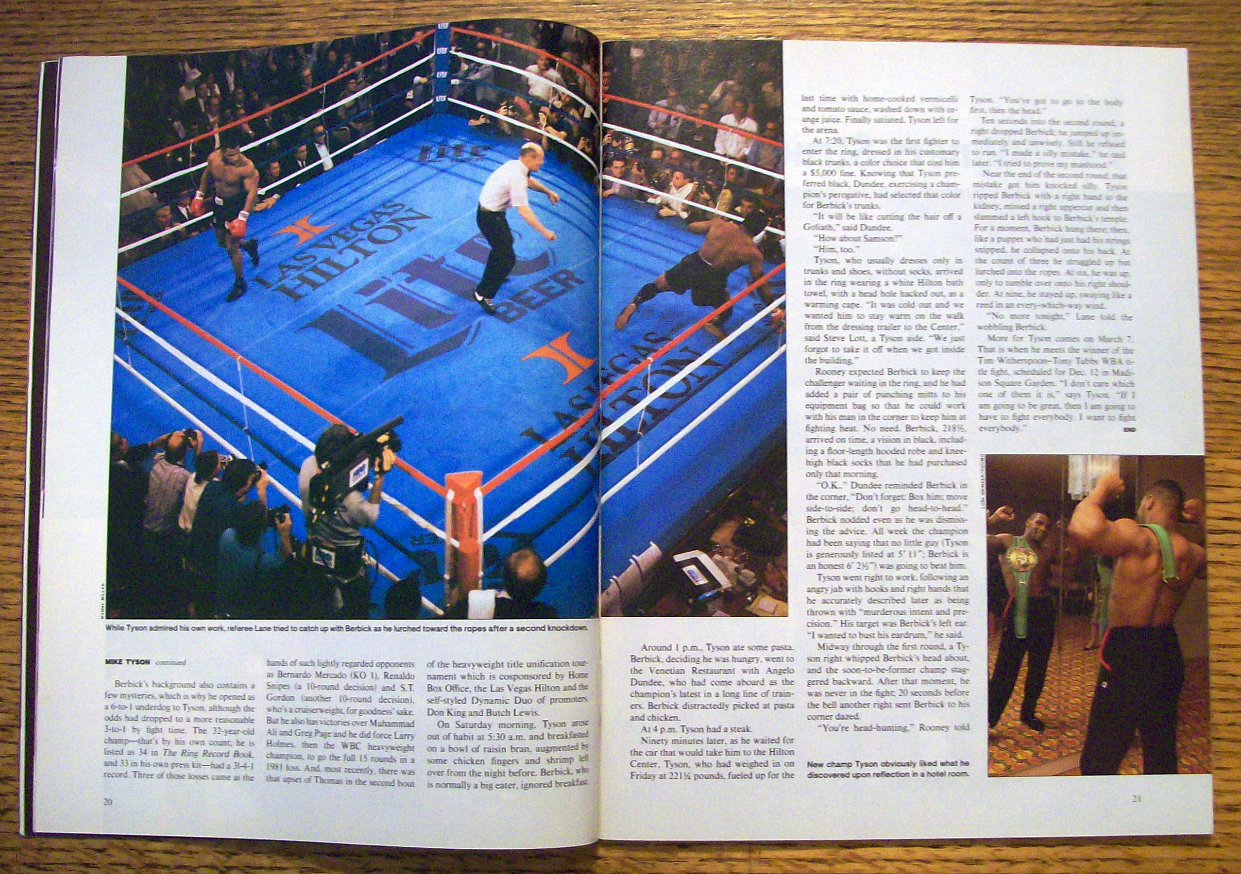 Sports Illustrated Magazine-December 1, 1986-M. Tyson