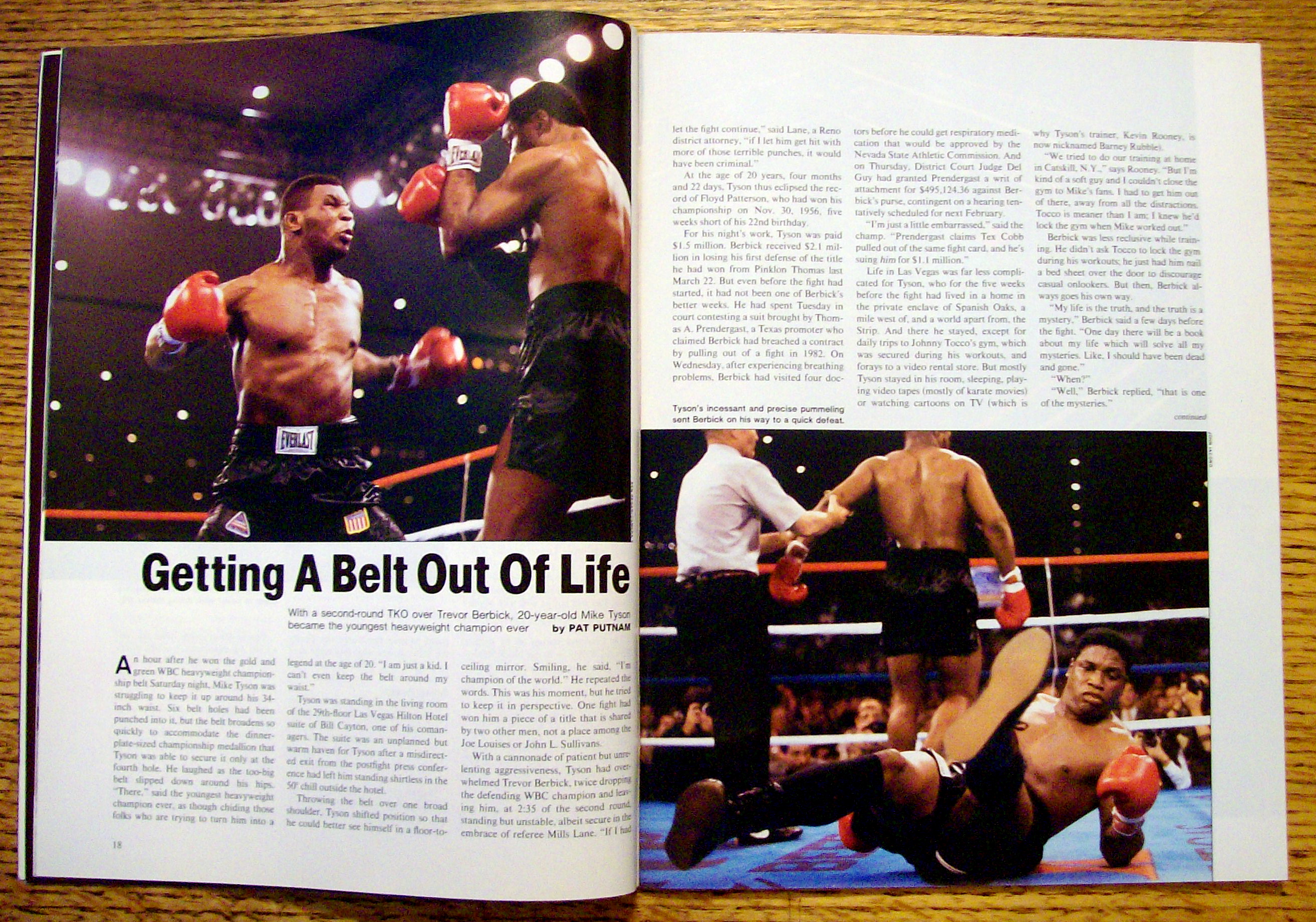 Sports Illustrated Magazine-December 1, 1986-M. Tyson