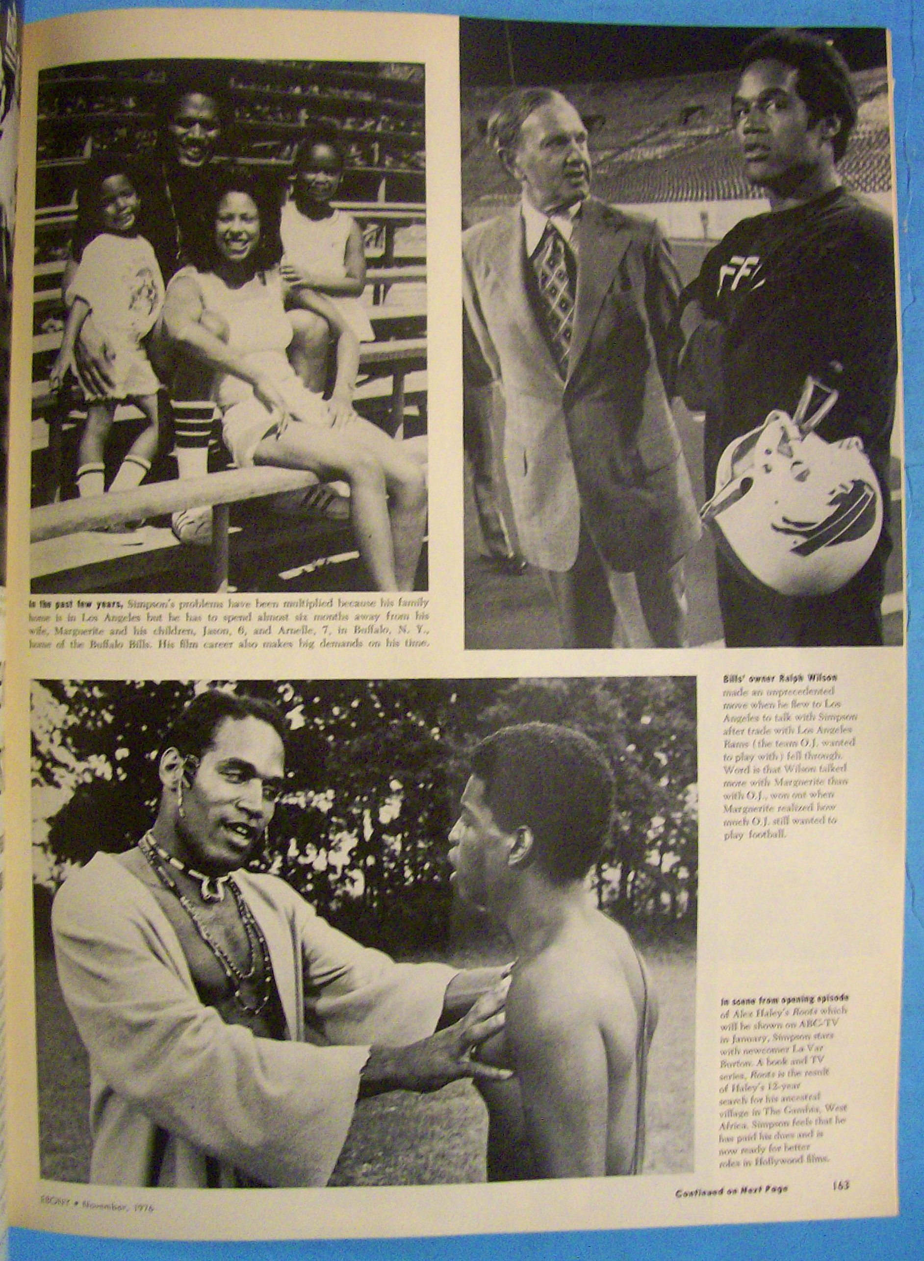 Ebony Magazine-November 1976-O. J. Simpson