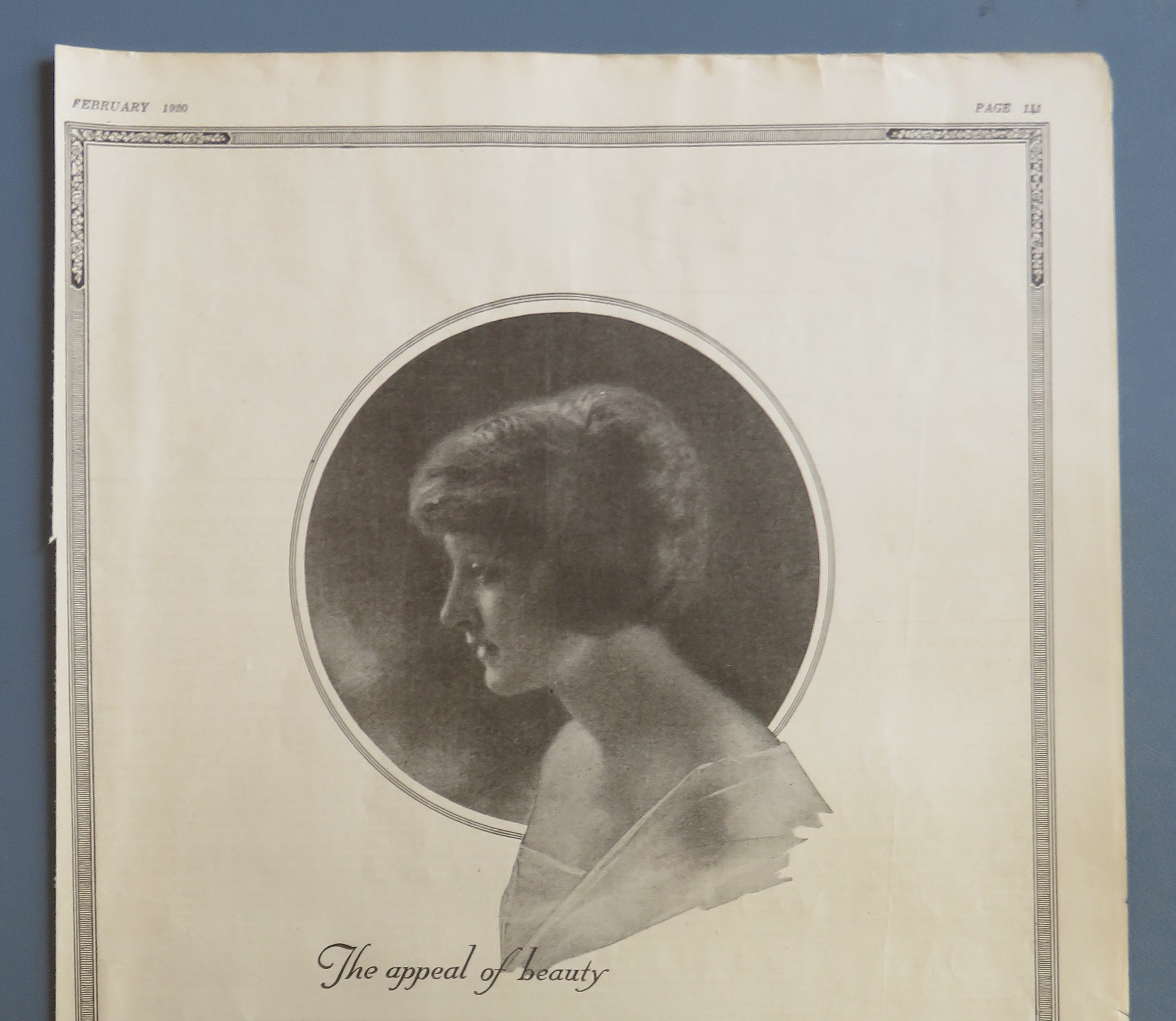 1920 Resinol Soap with Lovely Side View Of Woman