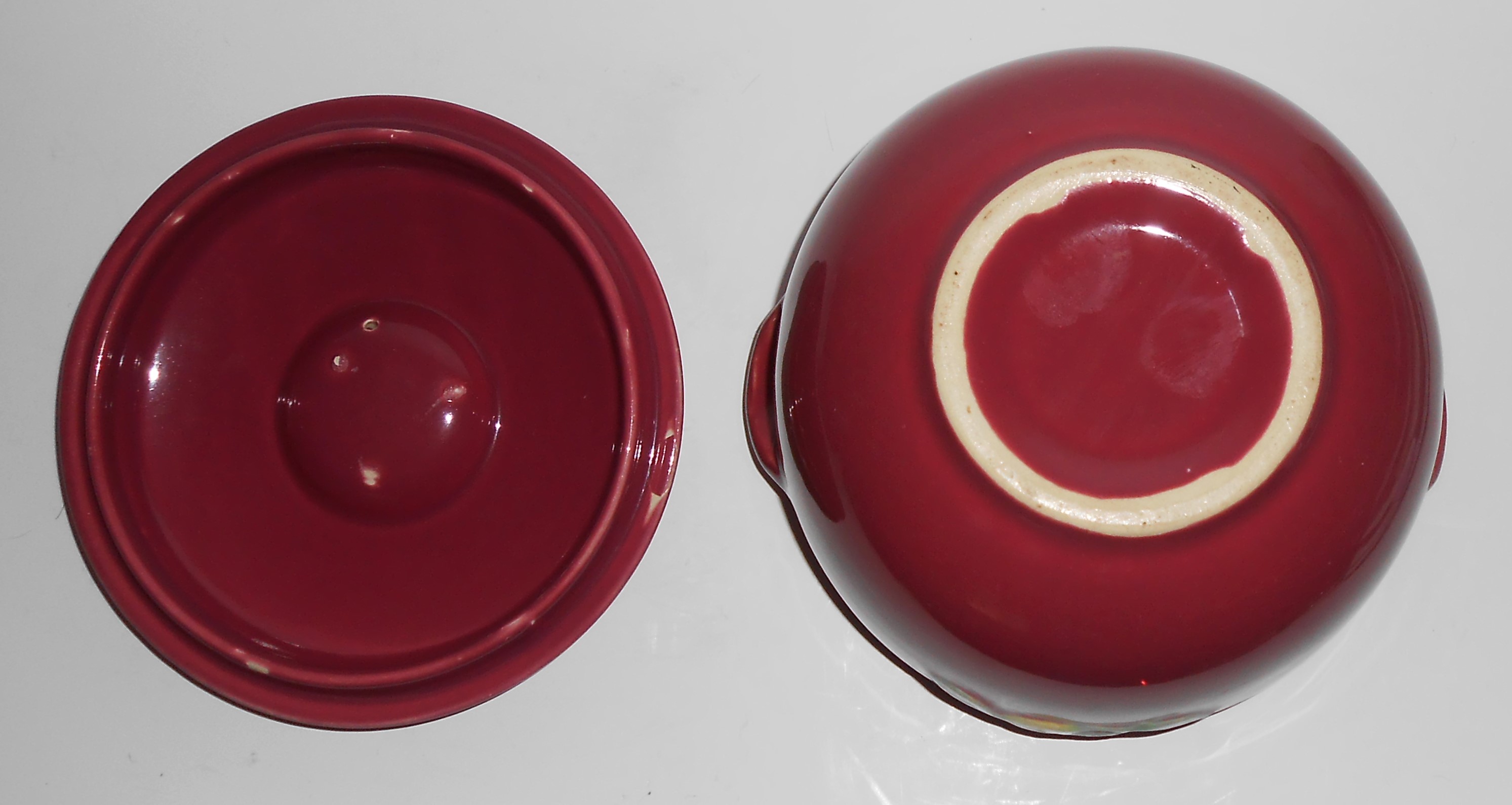 Coors Pottery Rosebud Red 2 Pint Small Triple Service 3
