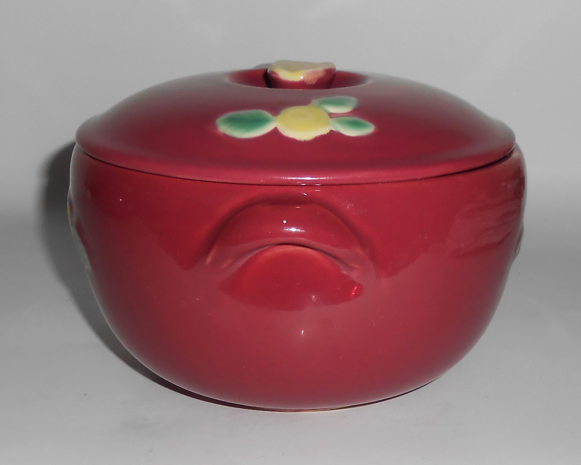 Coors Pottery Rosebud Red 2 Pint Small Triple Service 3