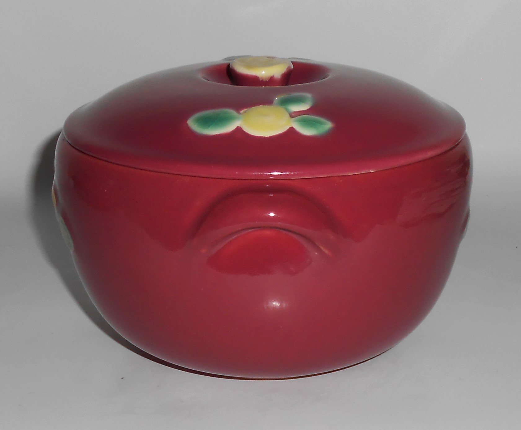 Coors Pottery Rosebud Red 2 Pint Small Triple Service 3