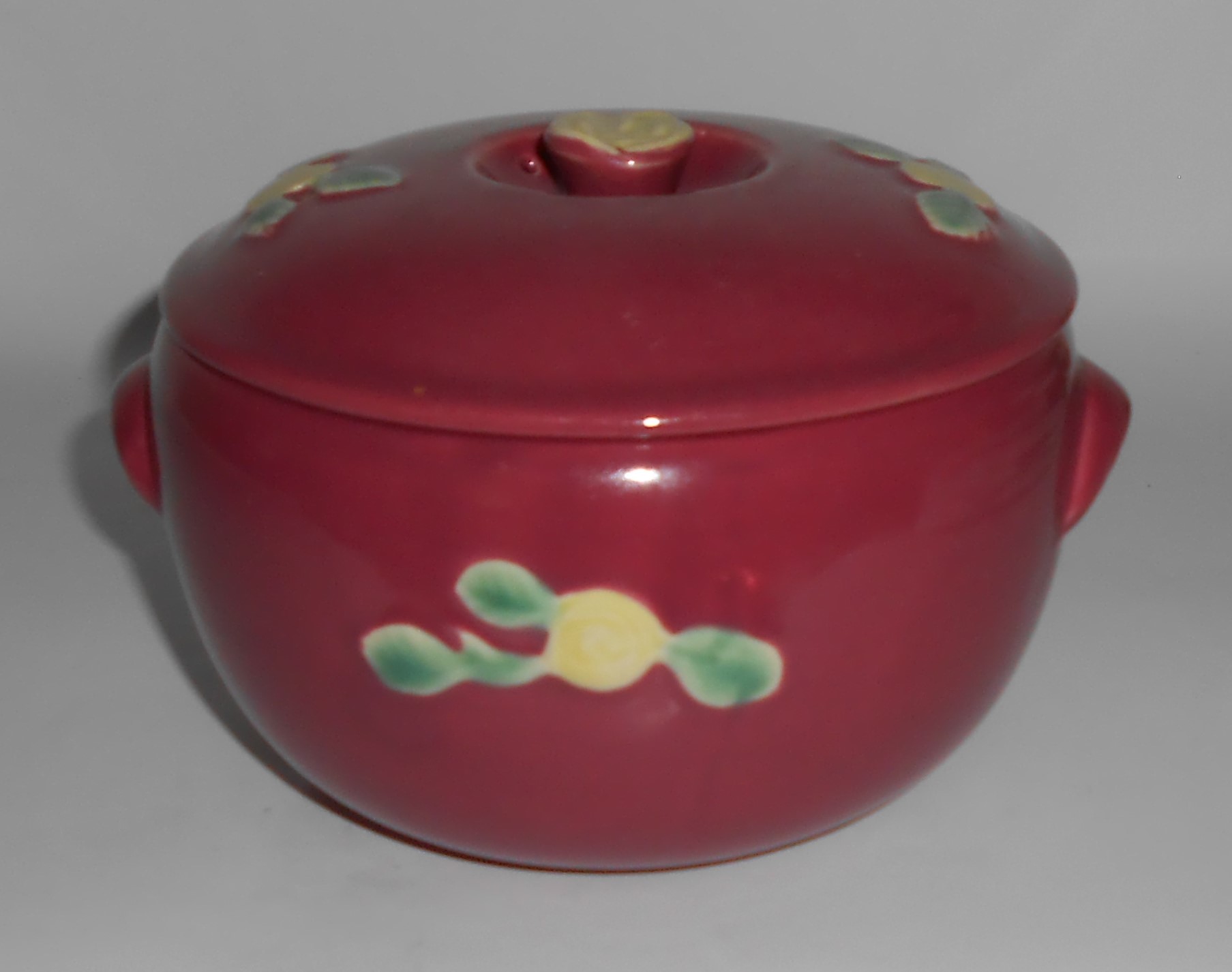 Coors Pottery Rosebud Red 2 Pint Small Triple Service C
