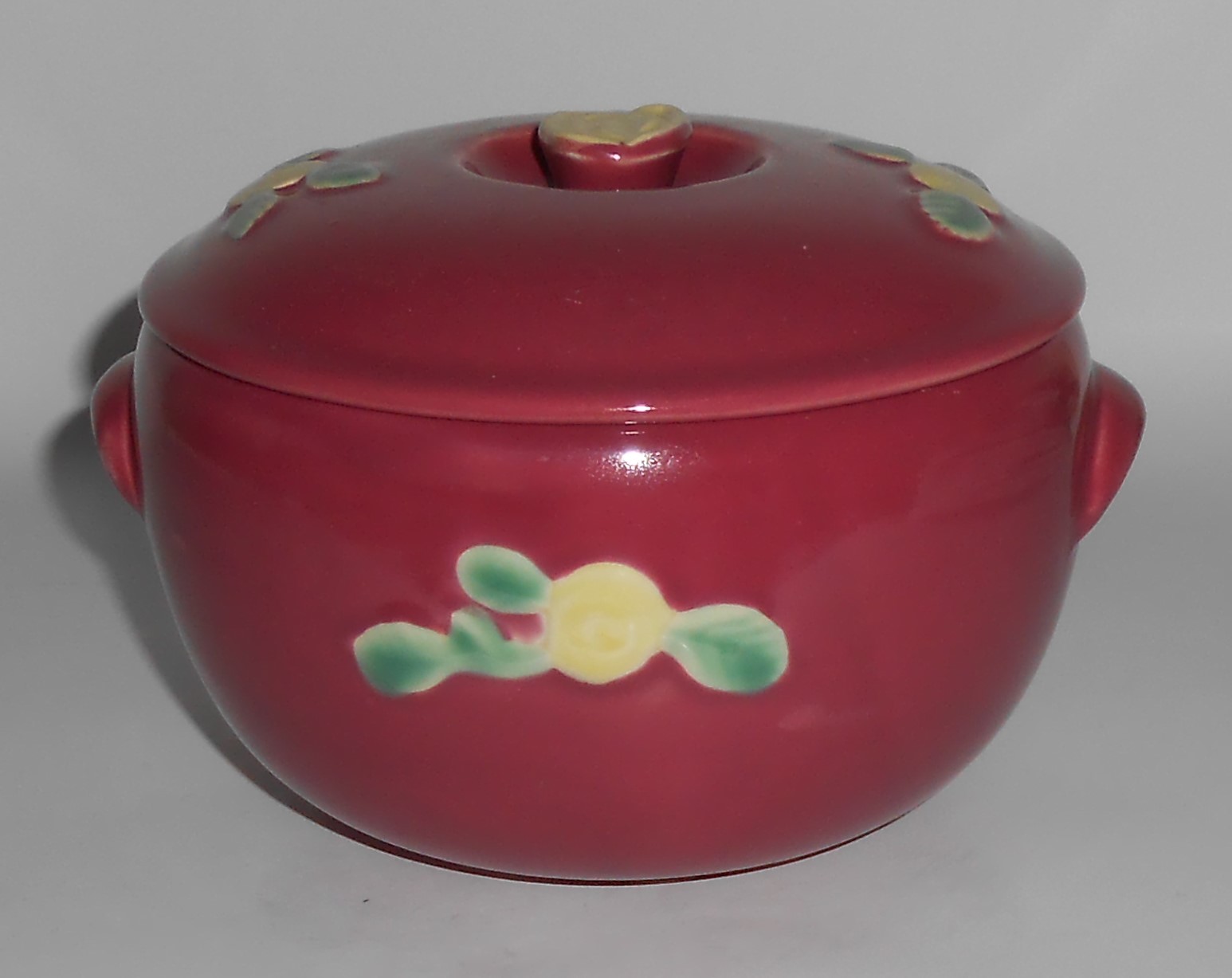 Coors Pottery Rosebud Red 2 Pint Small Triple Service C